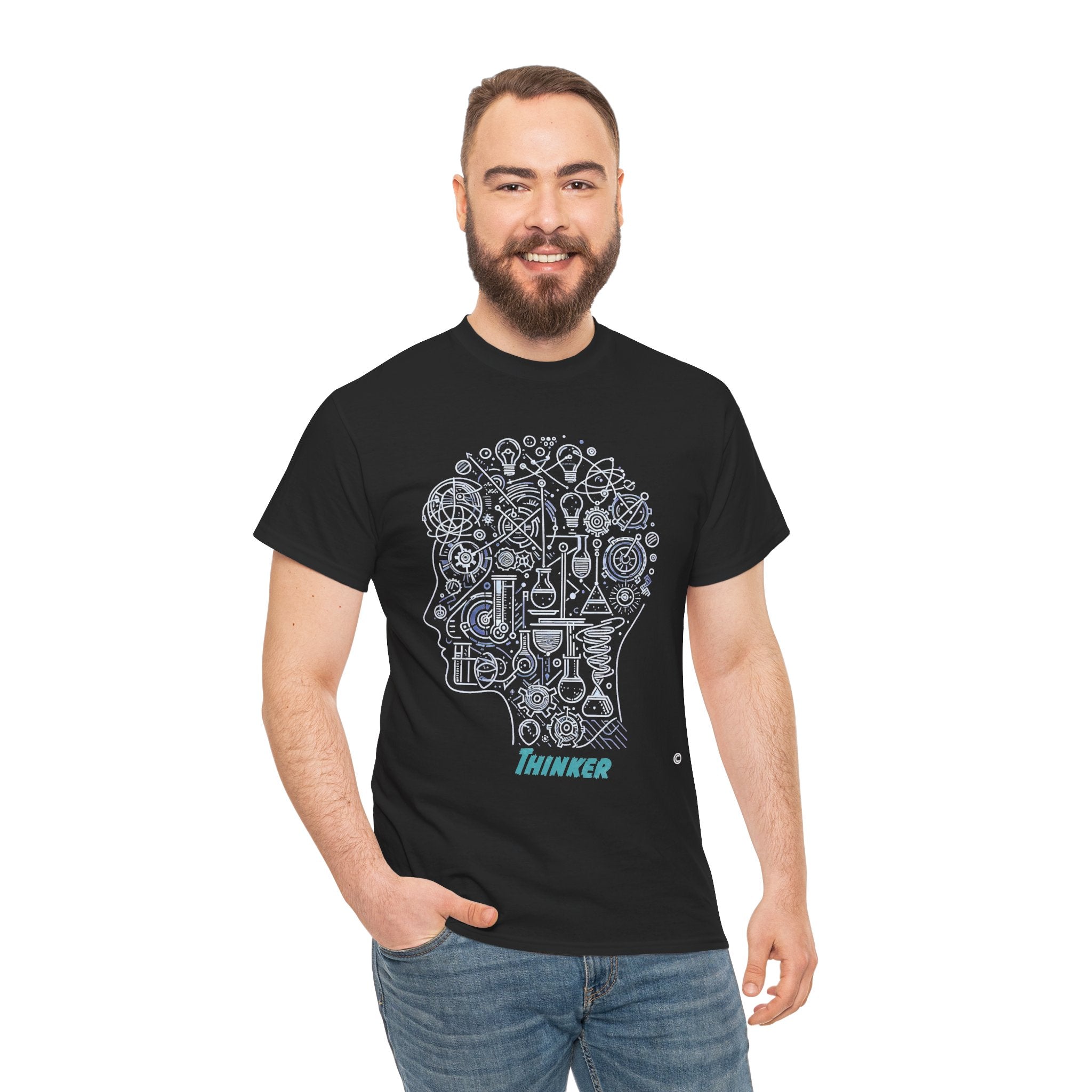 Thinker  - Kryptonite T-Shirt | Kryptonite Black Unisex Tee, S-4XL