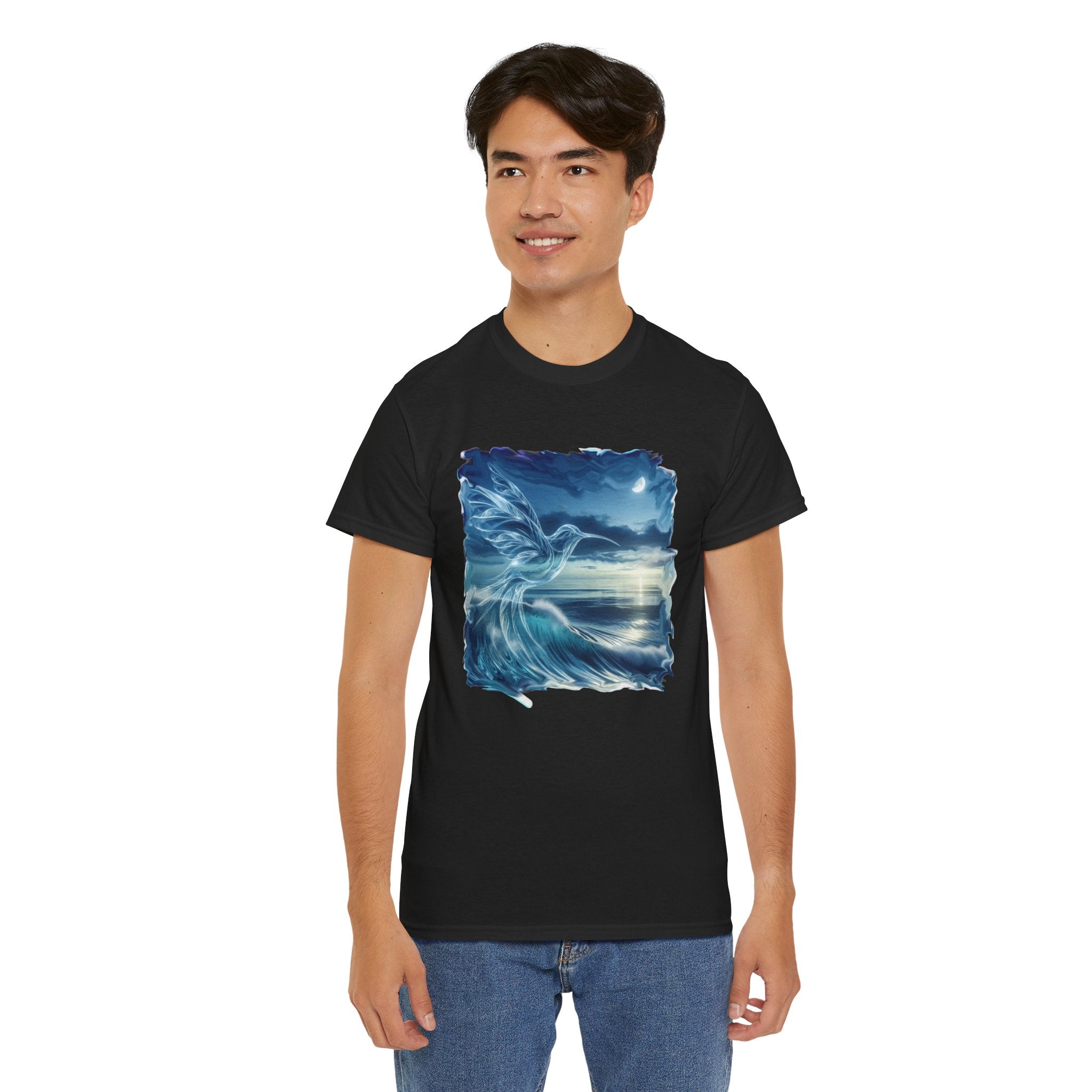 Humming Bird wave -  Kryptonite T-Shirt | Kryptonite Black Unisex Tee, S-4XL