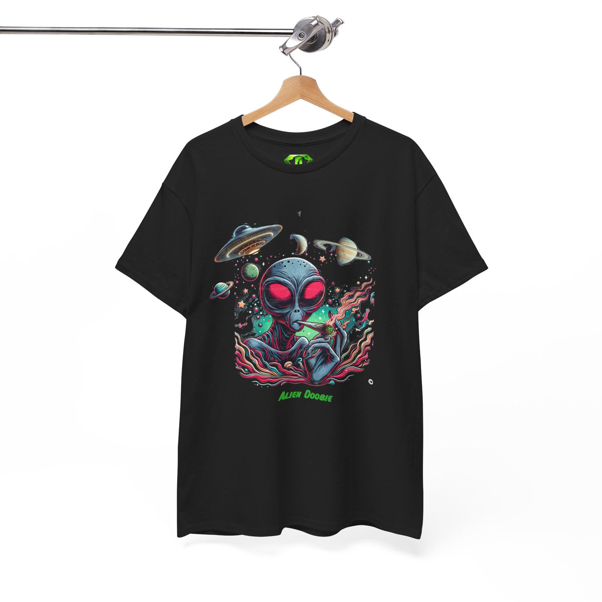 Alien Doobie.  - Kryptonite T-Shirt | Kryptonite Black Unisex Tee, S-4XL