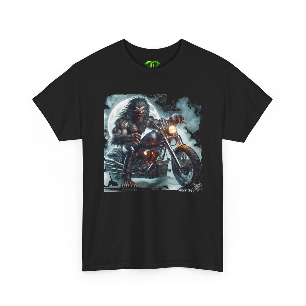 WareWolf Biker 3 - Kryptonite T-Shirt | Kryptonite Black Unisex Tee, S-4XL