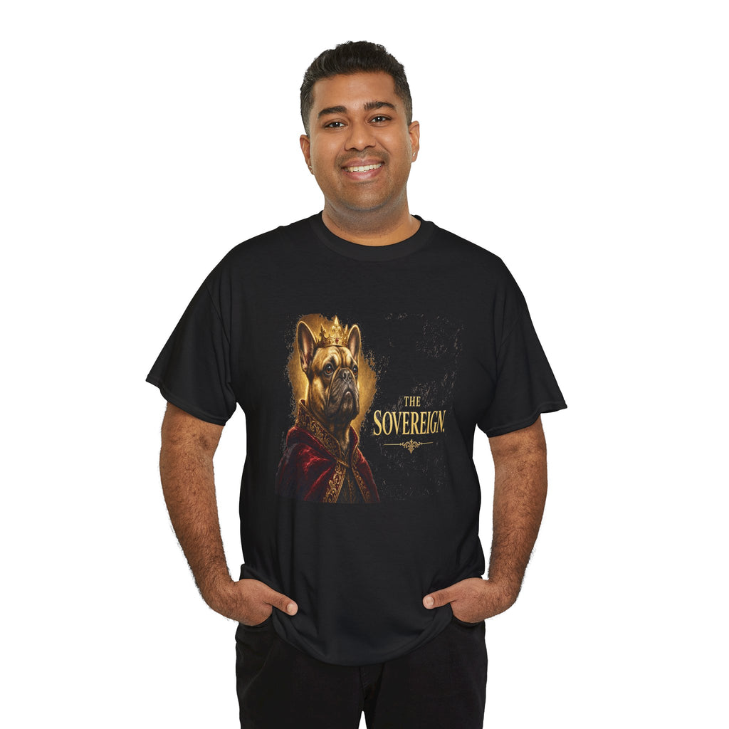 The Sovereign French Bulldog  - Kryptonite T-Shirt | Kryptonite Black Unisex Tee, S-4XL