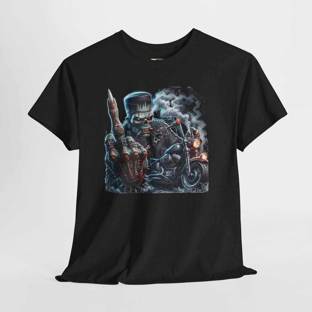 FrankBikerFinger2 -  Kryptonite T-Shirt | Kryptonite Black Unisex Tee, S-4XL