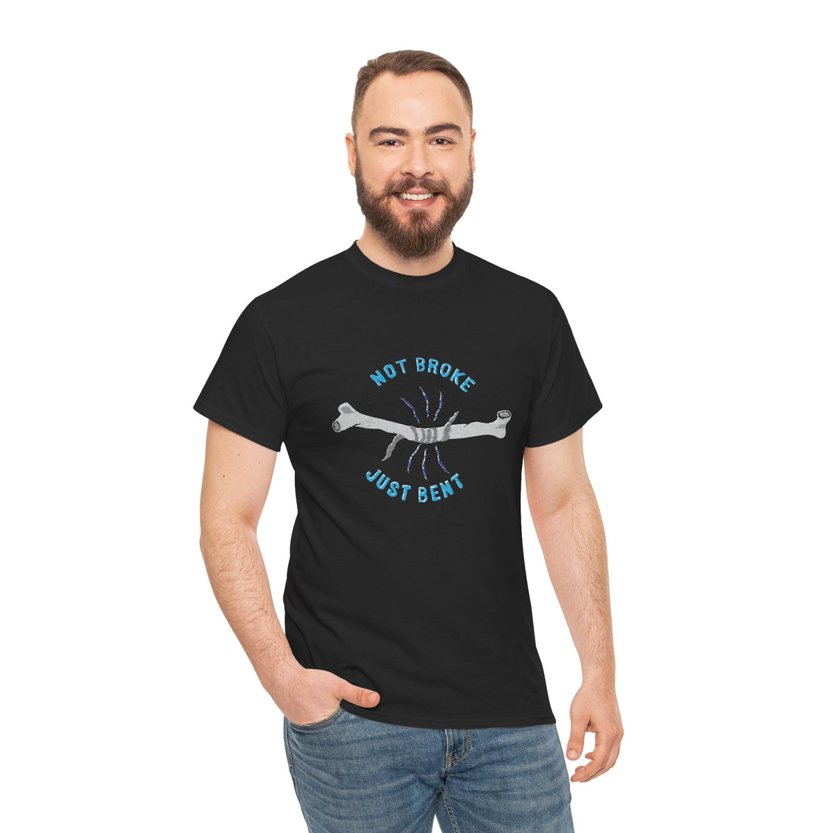Not Broke Just Bent -  Kryptonite T-Shirt | Kryptonite Black Unisex Tee, S-4XL