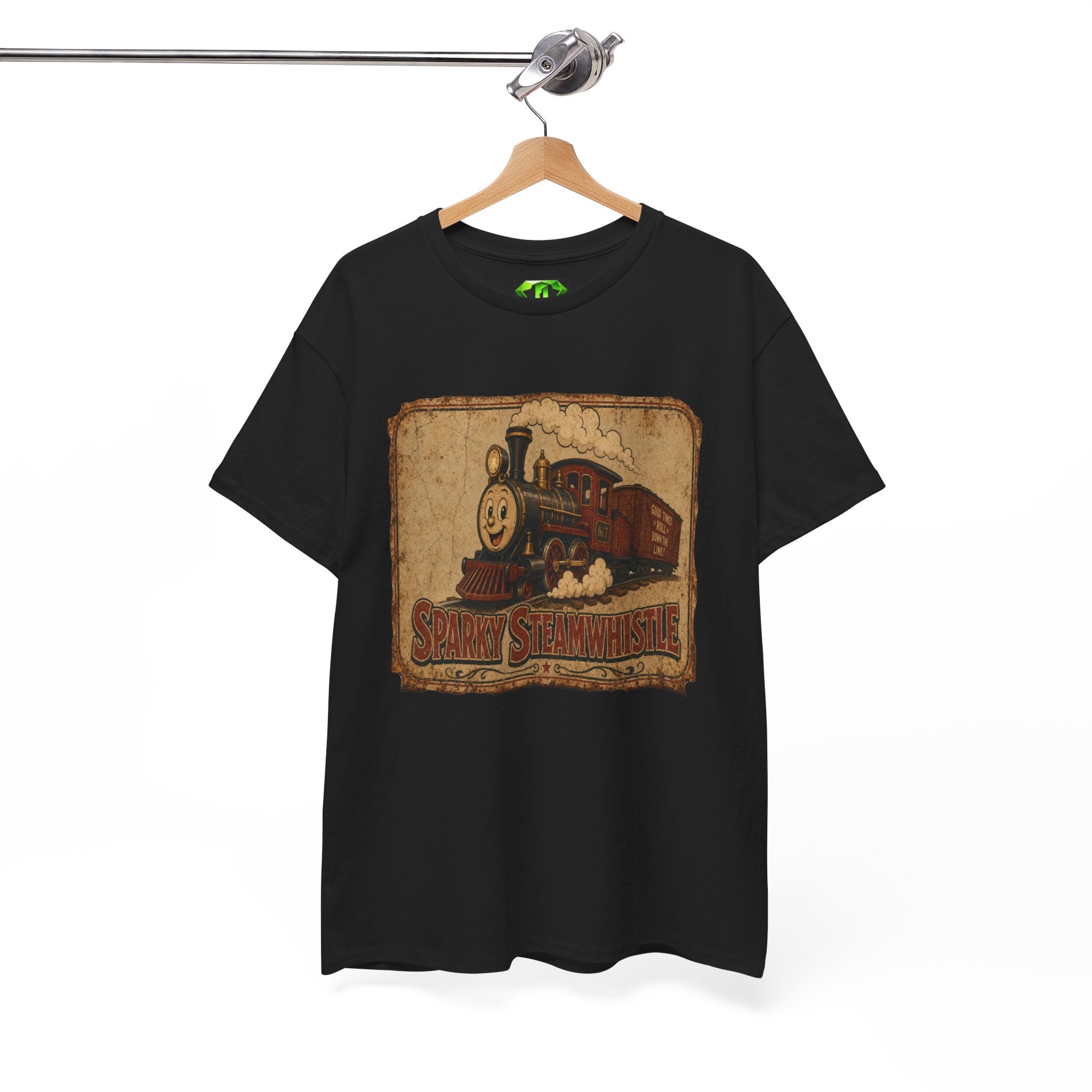 Sparky SteamWhistle Tin - Kryptonite T-Shirt | Kryptonite Black Unisex Tee, S-4XL