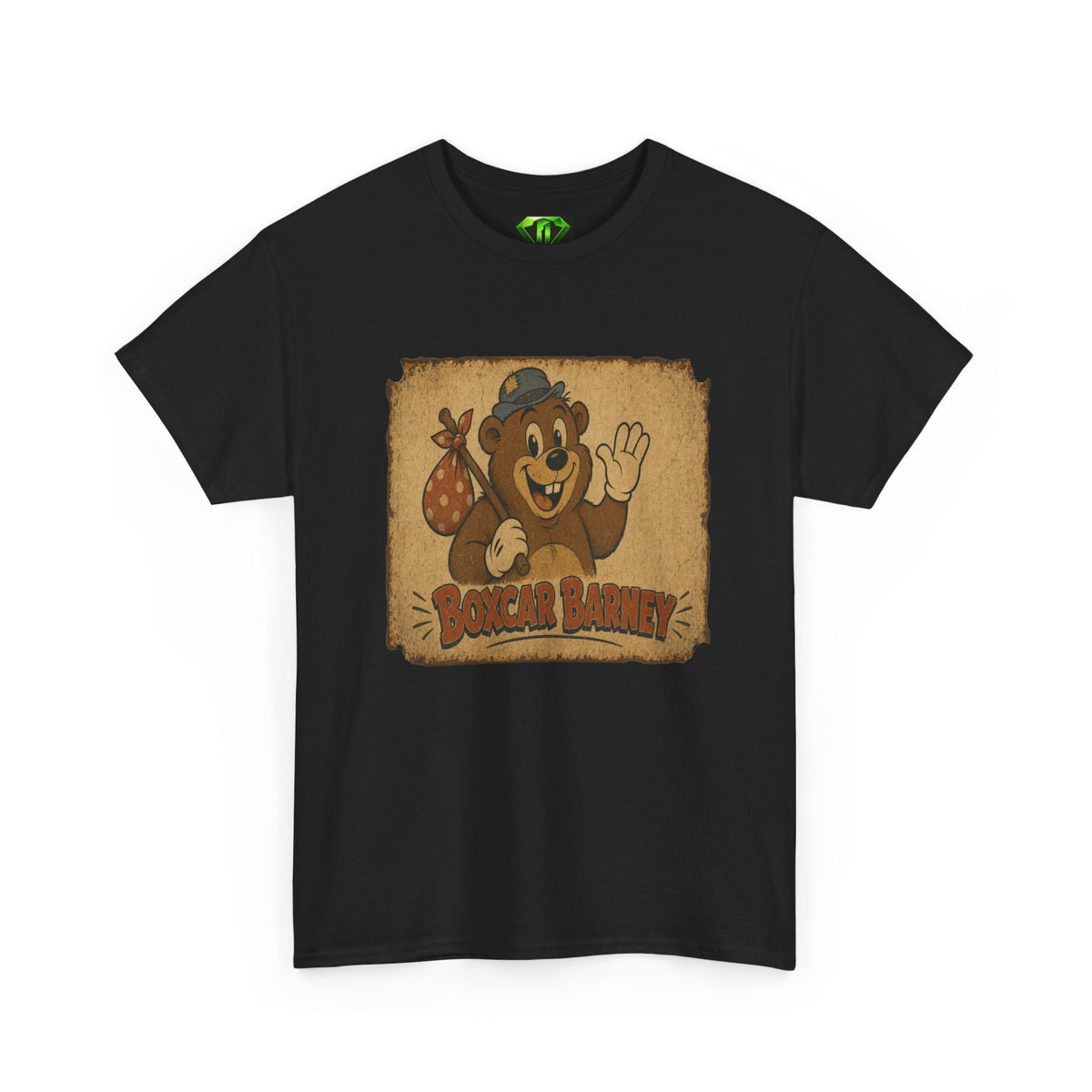 Boxcar Barney Tin - Kryptonite T-Shirt | Kryptonite Black Unisex Tee, S-4XL