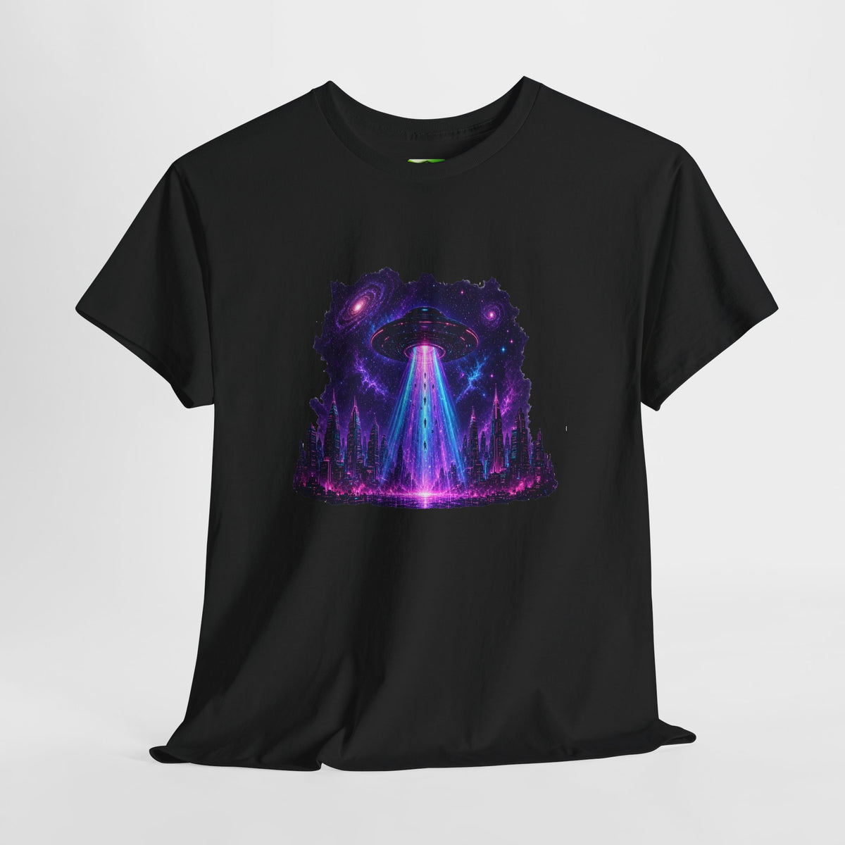 Neon Alien Abductions - Kryptonite T-Shirt | Kryptonite Black Unisex Tee, S-4XL