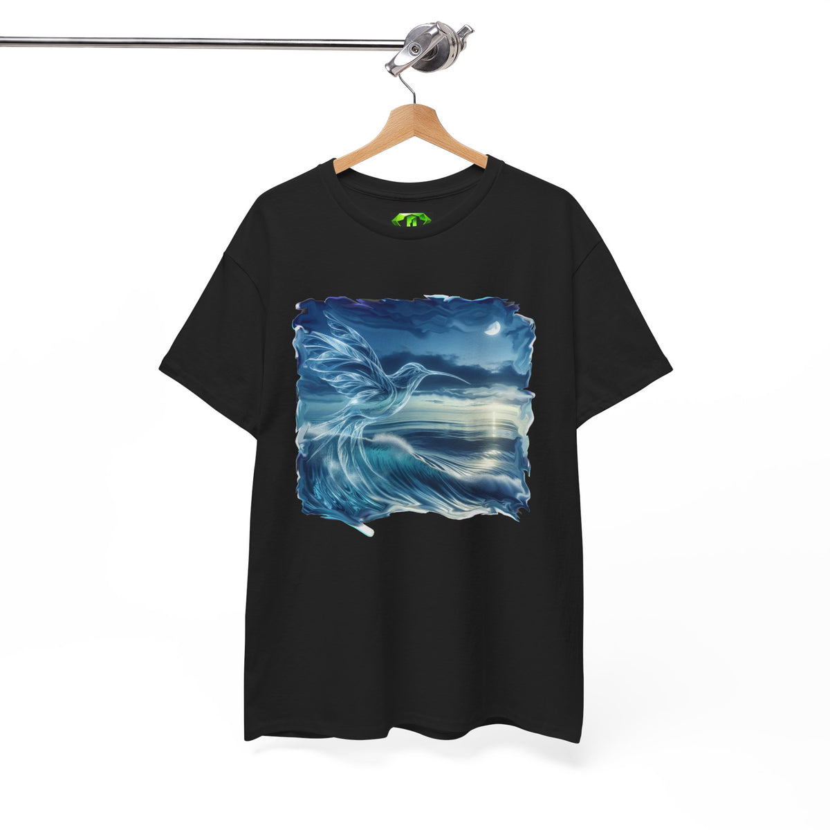 Humming Bird wave -  Kryptonite T-Shirt | Kryptonite Black Unisex Tee, S-4XL