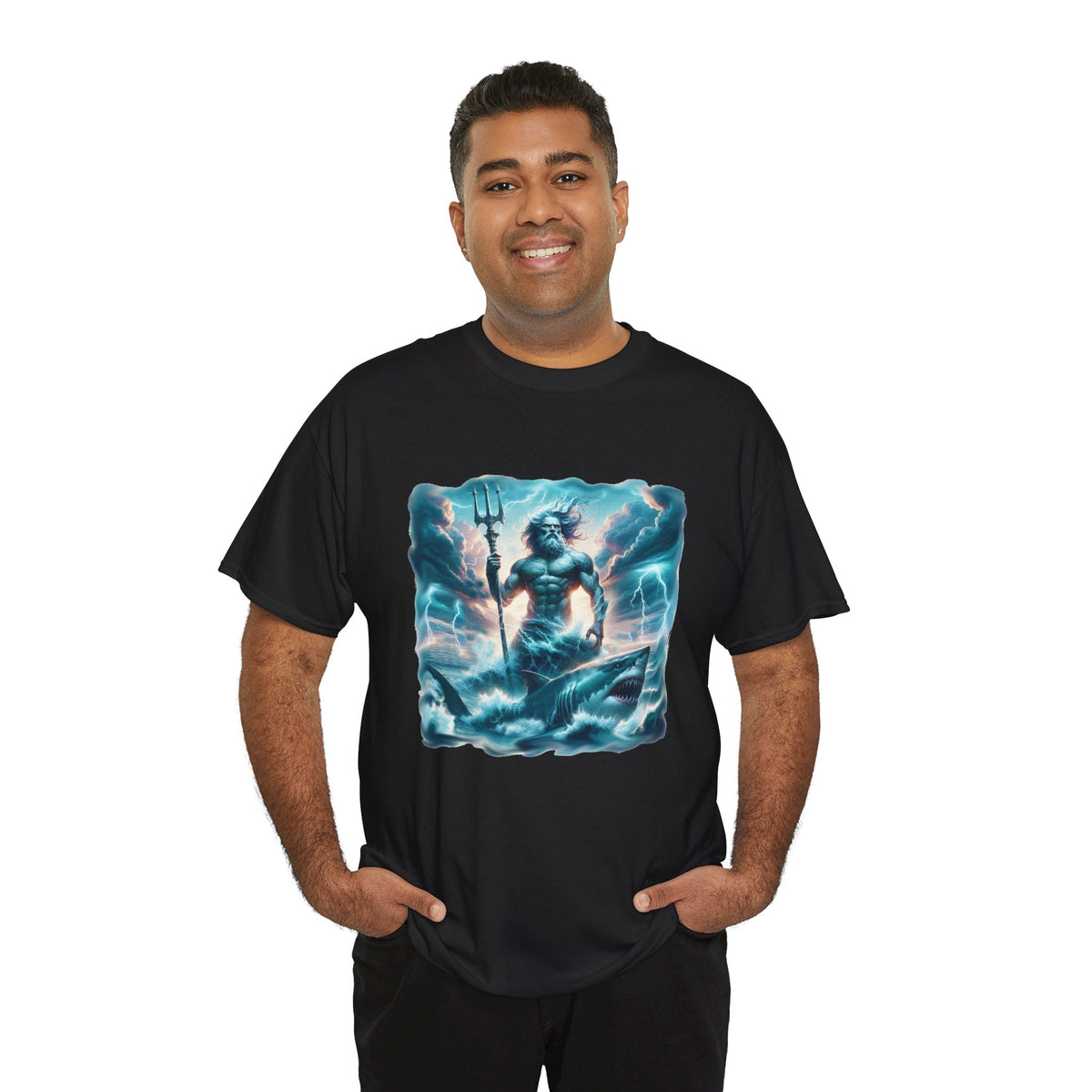 Neptunes Shark-  Kryptonite T-Shirt | Kryptonite Black Unisex Tee, S-4XL
