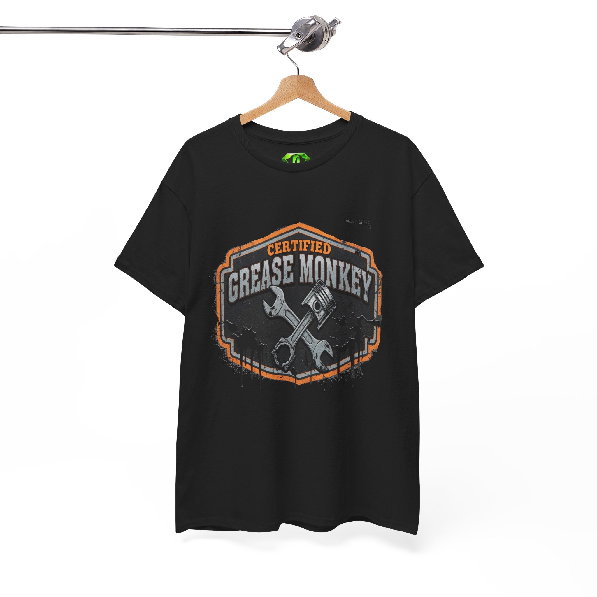 Certified Grease Monkey 4- Kryptonite T-Shirt | Kryptonite Black Unisex Tee, S-4XL