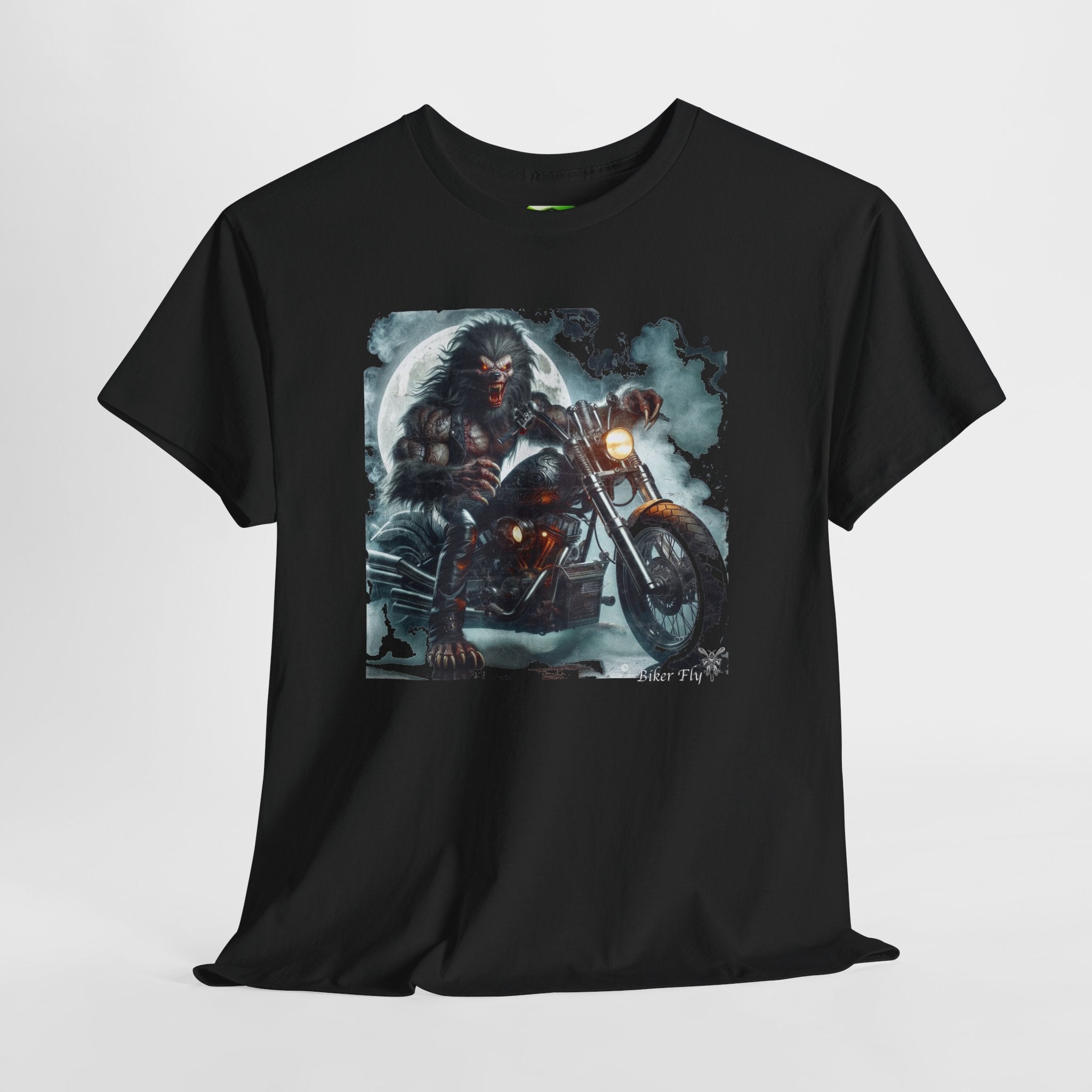 WareWolf Biker 3 - Kryptonite T-Shirt | Kryptonite Black Unisex Tee, S-4XL