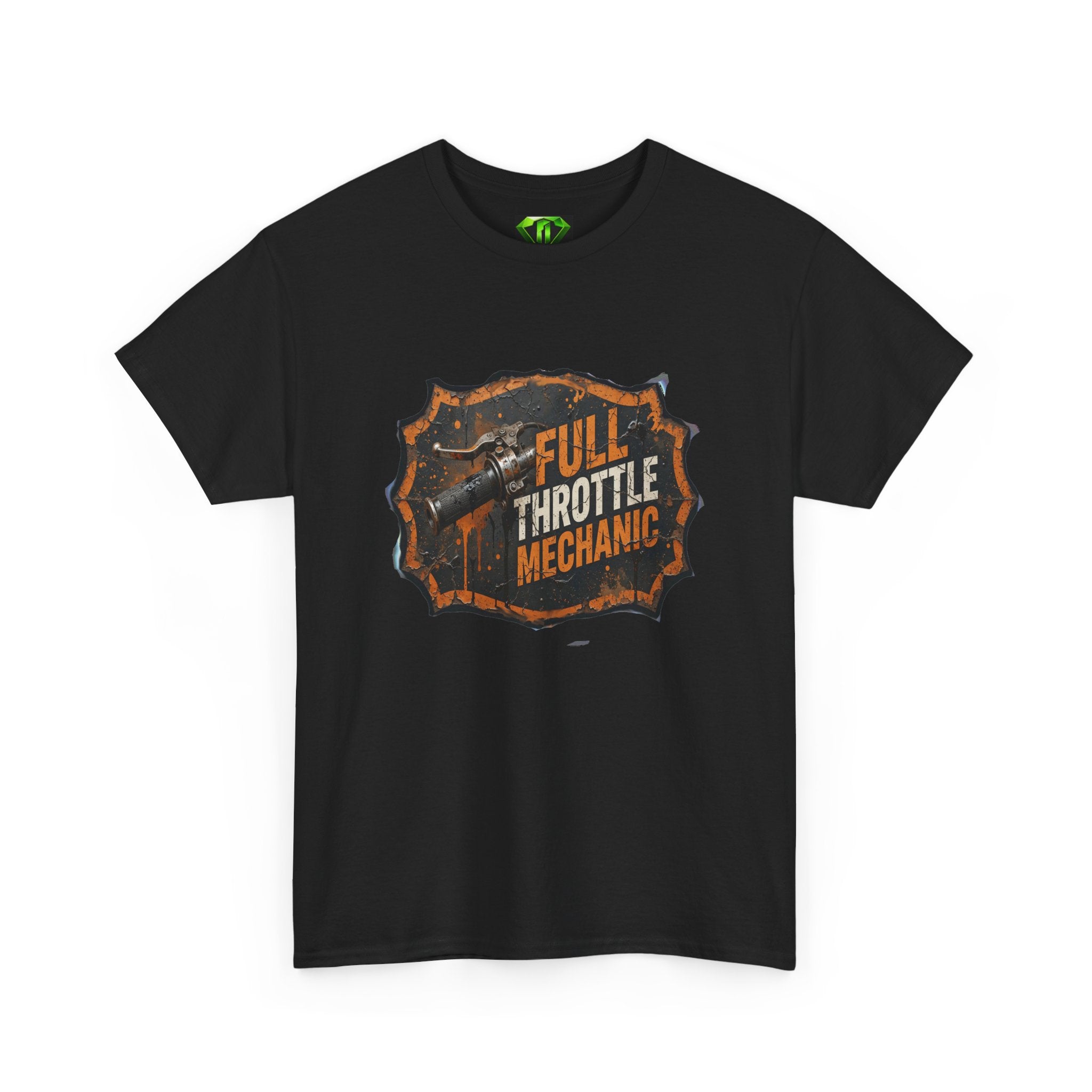 Full Throttle Mechanic 1 -  Kryptonite T-Shirt | Kryptonite Black Unisex Tee, S-4XL