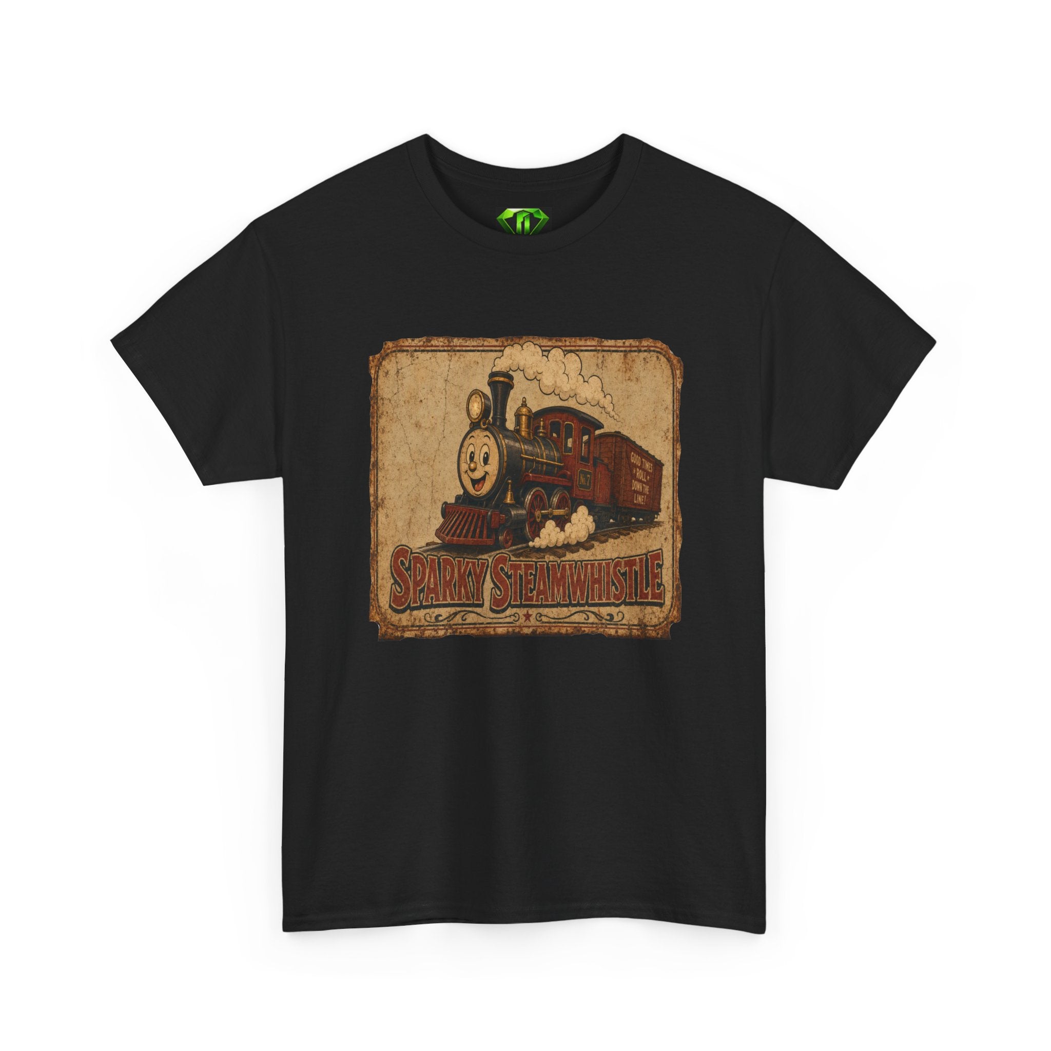 Sparky SteamWhistle Tin - Kryptonite T-Shirt | Kryptonite Black Unisex Tee, S-4XL