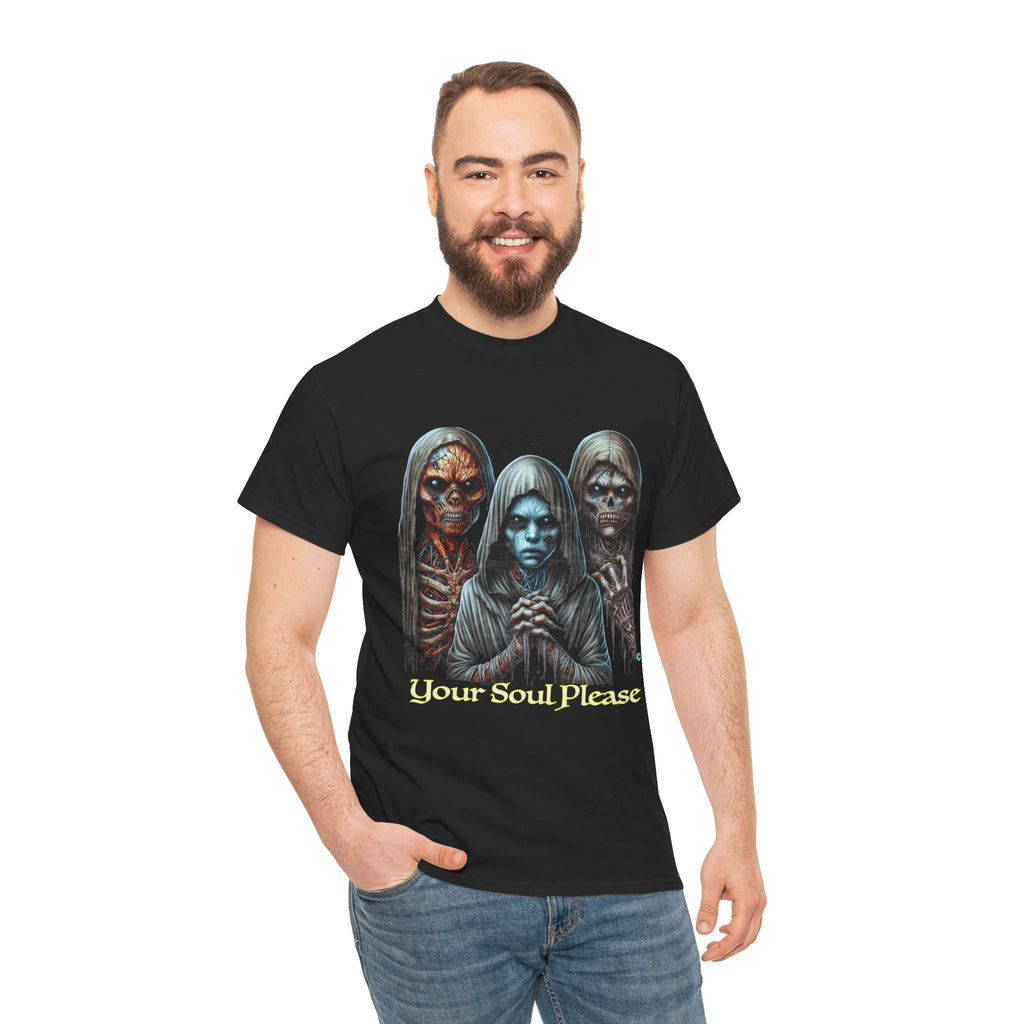 Your Soul Please — Horror Gothic T-Shirt Kryptonite T-Shirts | Black Unisex