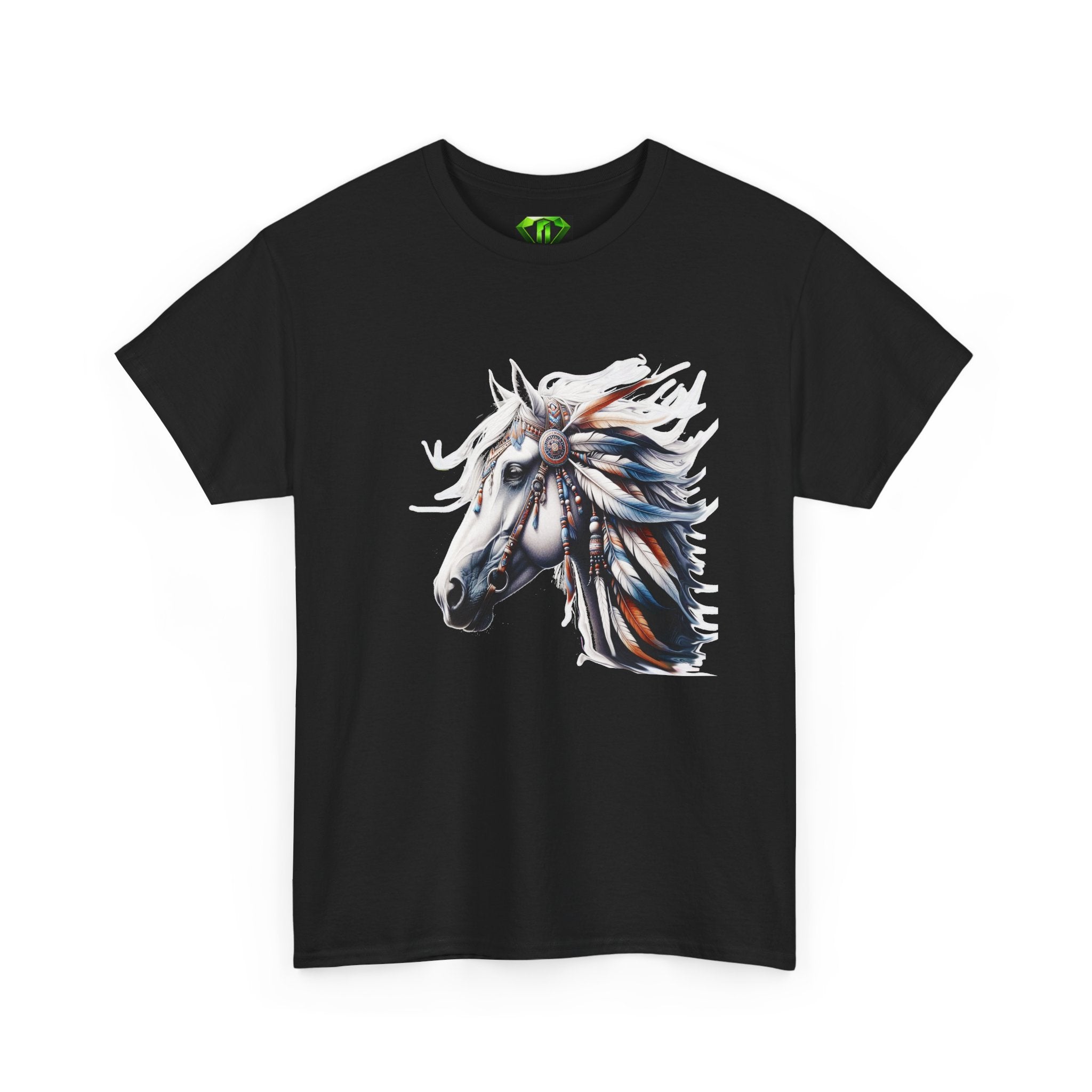 Native American Horse - Kryptonite T-Shirt | Kryptonite Black Unisex Tee, S-4XL
