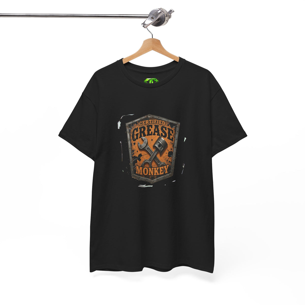 Certified Grease Monkey 1— Kryptonite T-Shirt | Kryptonite Black Unisex Tee, S-4XL