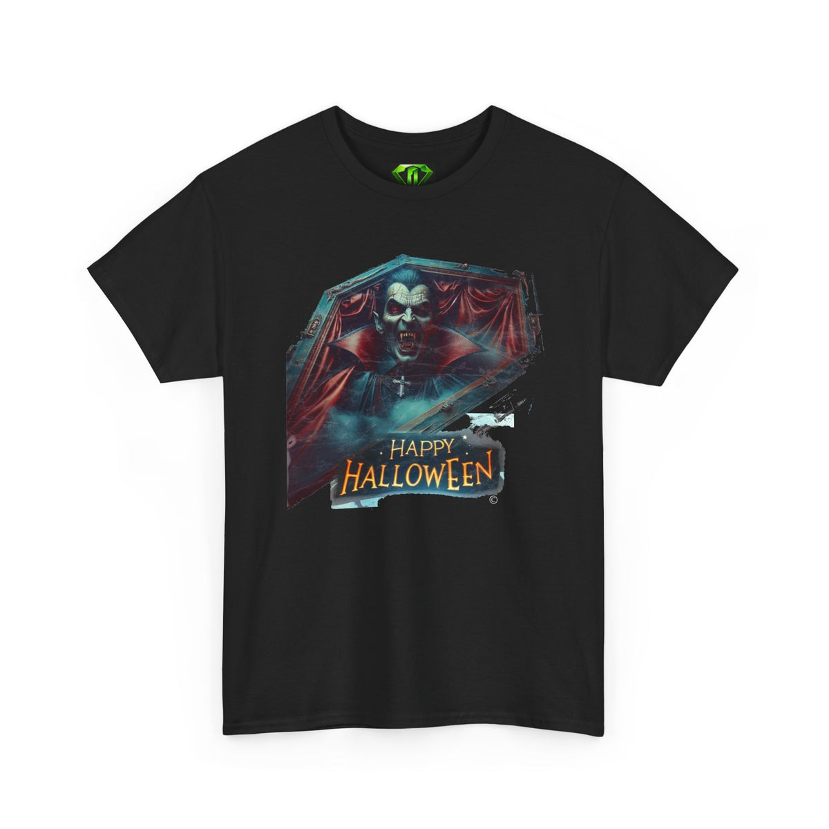 Dracula Halloween -  Kryptonite T-Shirt | Kryptonite Black Unisex Tee, S-4XL