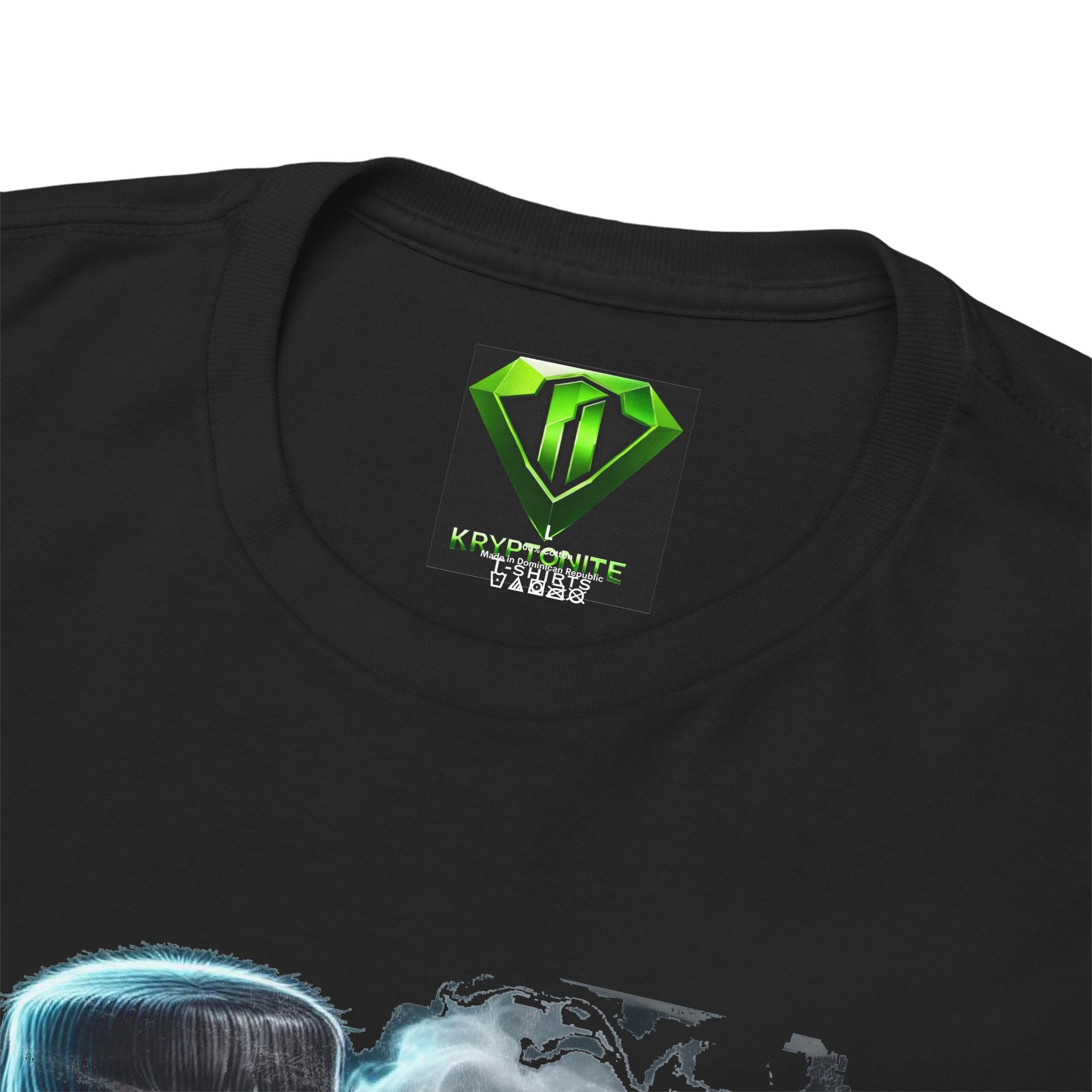 FrankBikerFinger2 -  Kryptonite T-Shirt | Kryptonite Black Unisex Tee, S-4XL