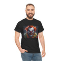 Grinning Evil Killer Clown Horror Gothic T-Shirt | Kryptonite Black Unisex Tee, S-4XL
