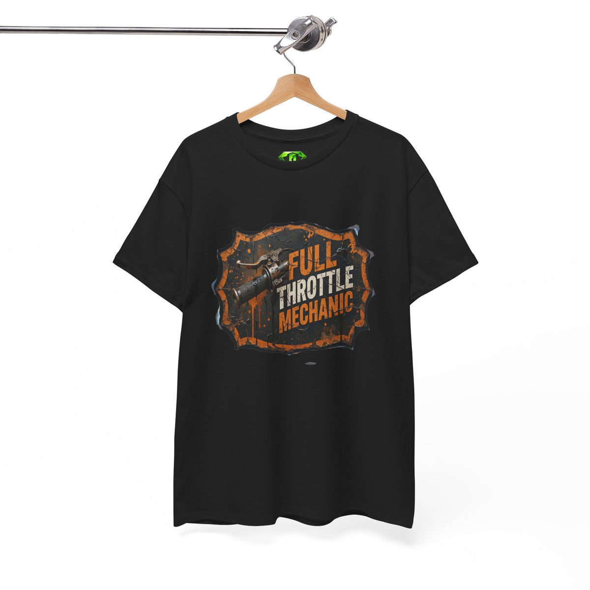 Full Throttle Mechanic 1 -  Kryptonite T-Shirt | Kryptonite Black Unisex Tee, S-4XL