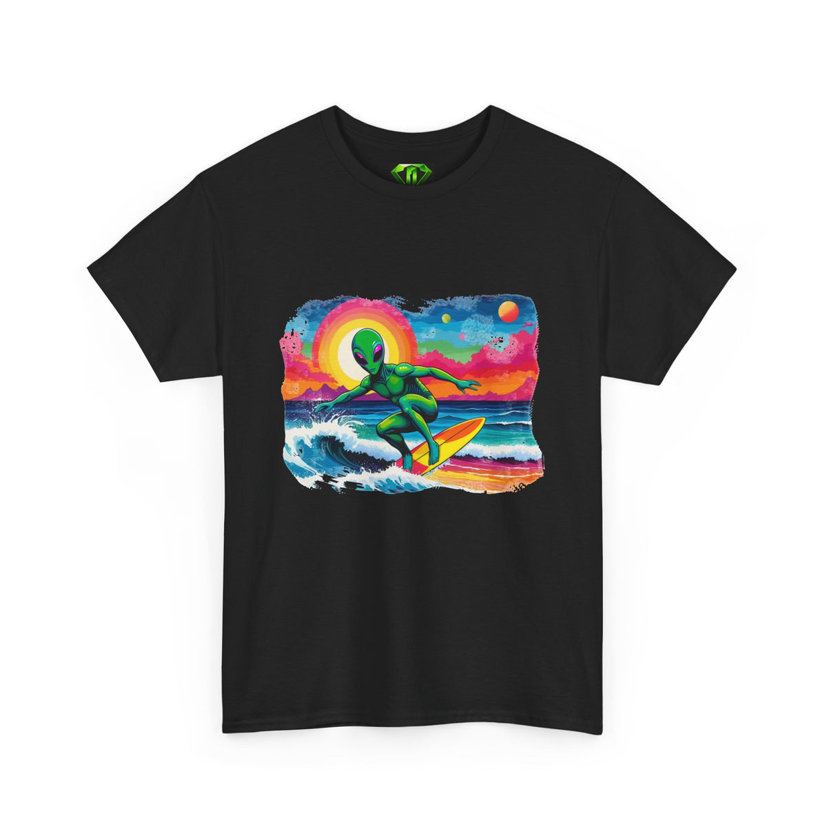 Cosmic Wave - Kryptonite T-Shirt | Kryptonite Black Unisex Tee, S-4XL