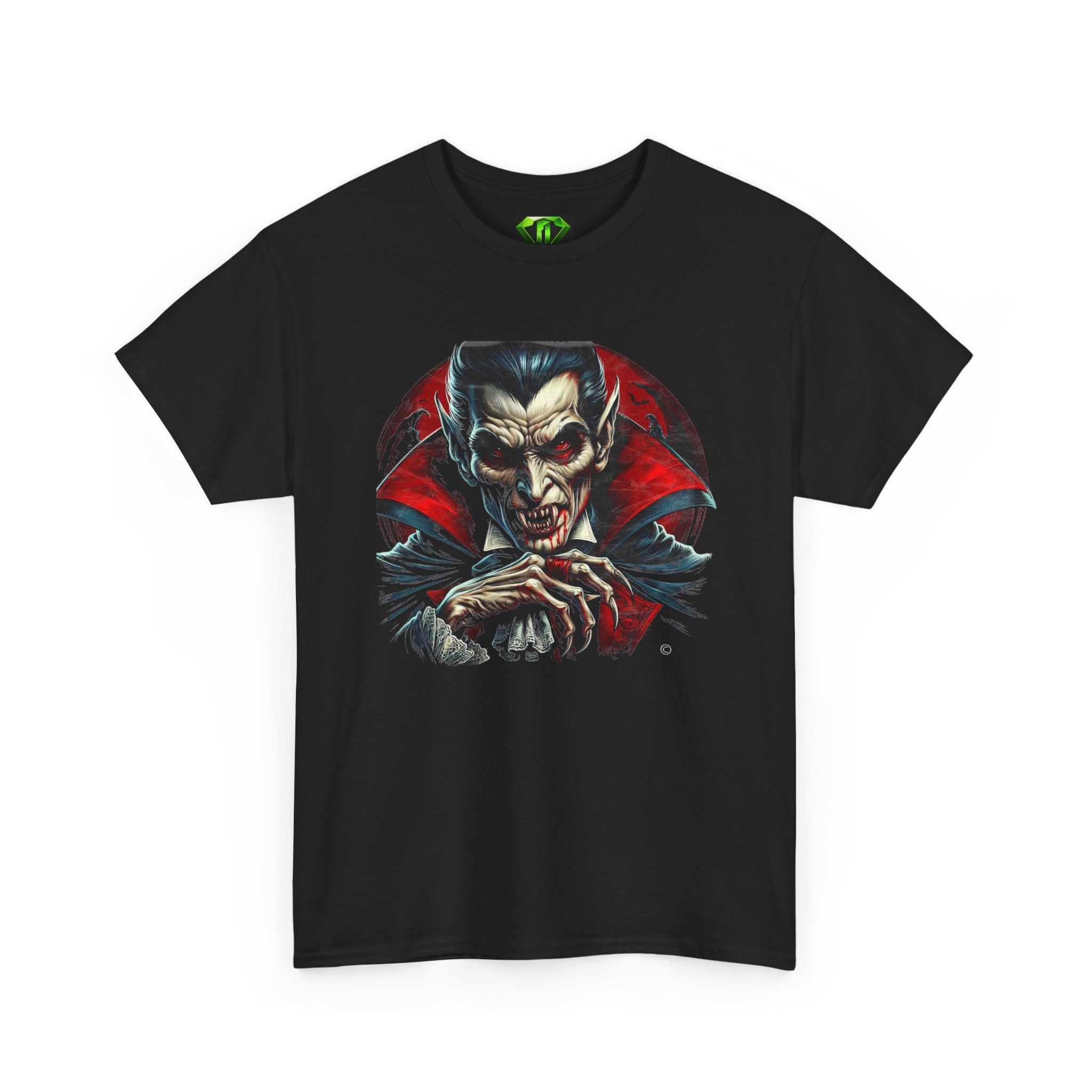 Dracula — Horror Gothic T-Shirt Kryptonite T-Shirts | Black Unisex