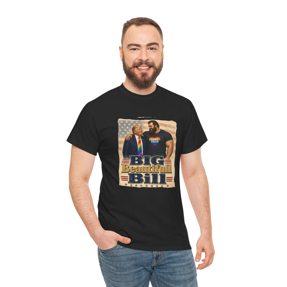 Big Beautiful Bill - Kryptonite T-Shirt | Kryptonite Black Unisex Tee, S-4XL