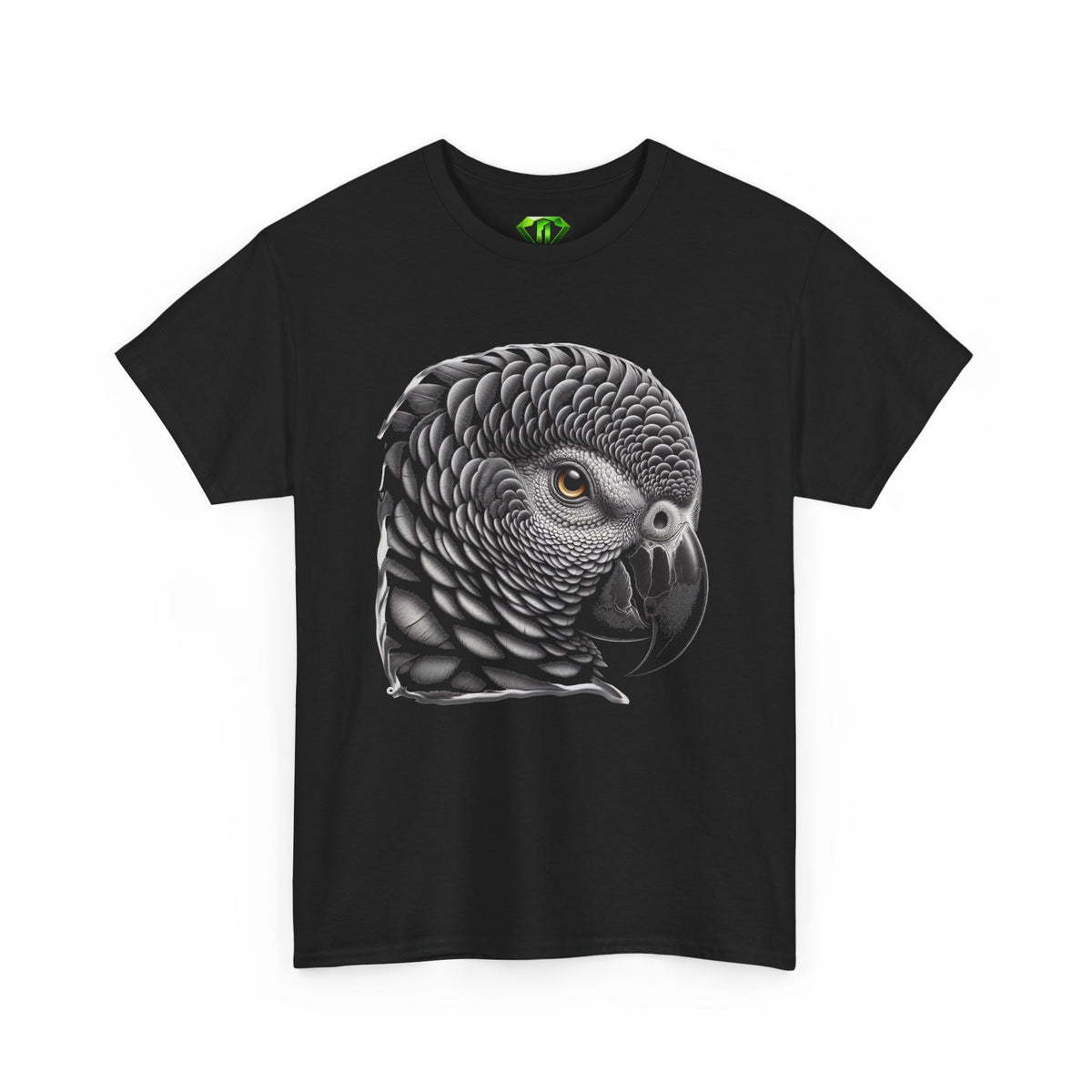Rox Ann our African Grey - Kryptonite T-Shirt | Kryptonite Black Unisex Tee, S-4XL