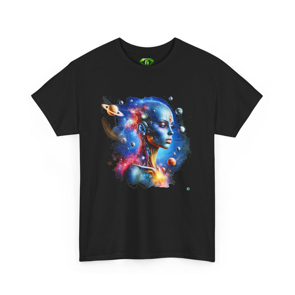 Stellarsong Female Alien - Kryptonite T-Shirt | Kryptonite Black Unisex Tee, S-4XL