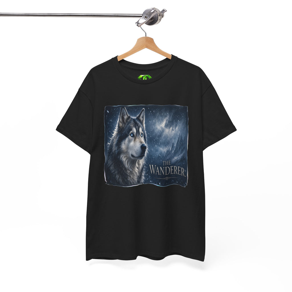 The Wanderer Husky  - Kryptonite T-Shirt | Kryptonite Black Unisex Tee, S-4XL