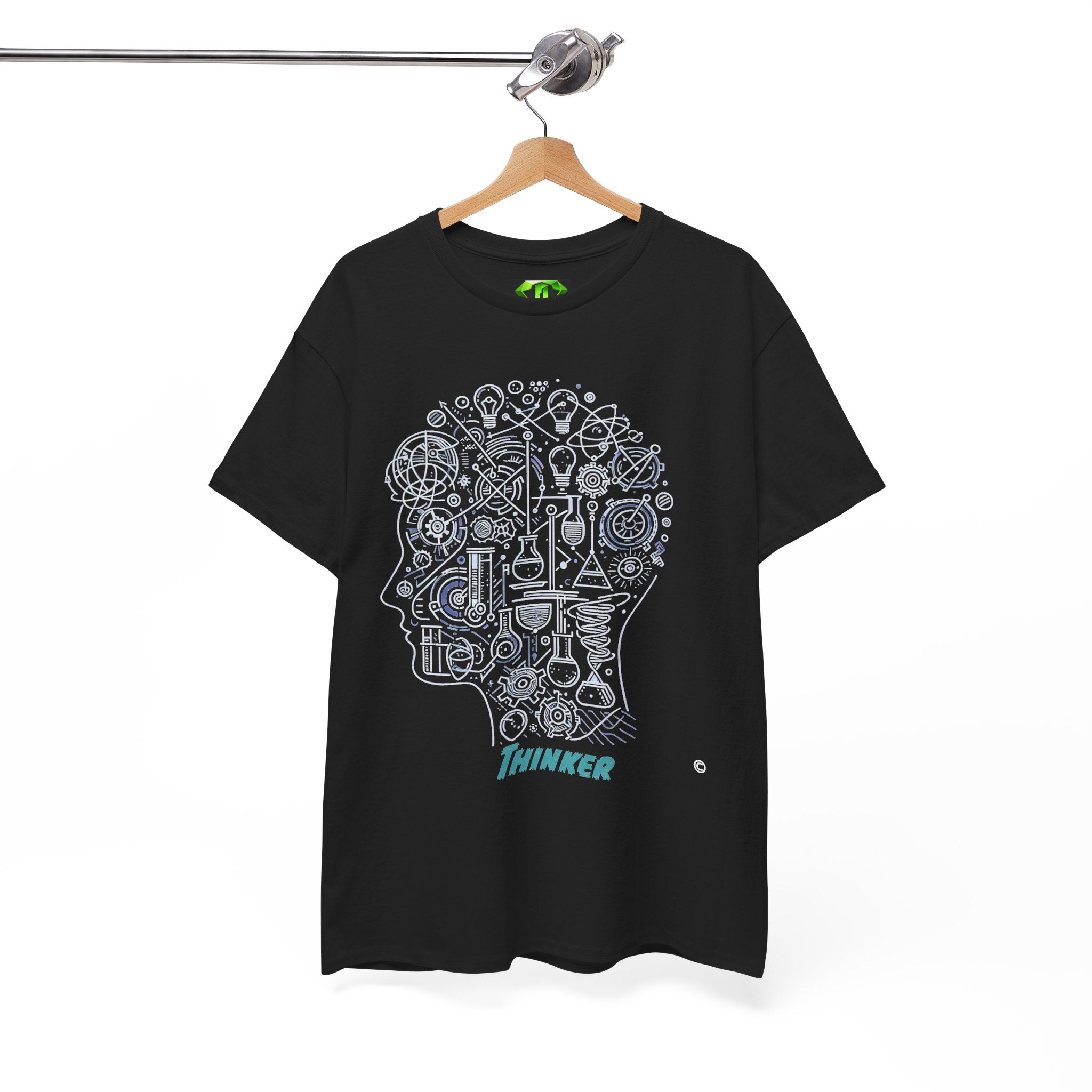 Thinker  - Kryptonite T-Shirt | Kryptonite Black Unisex Tee, S-4XL