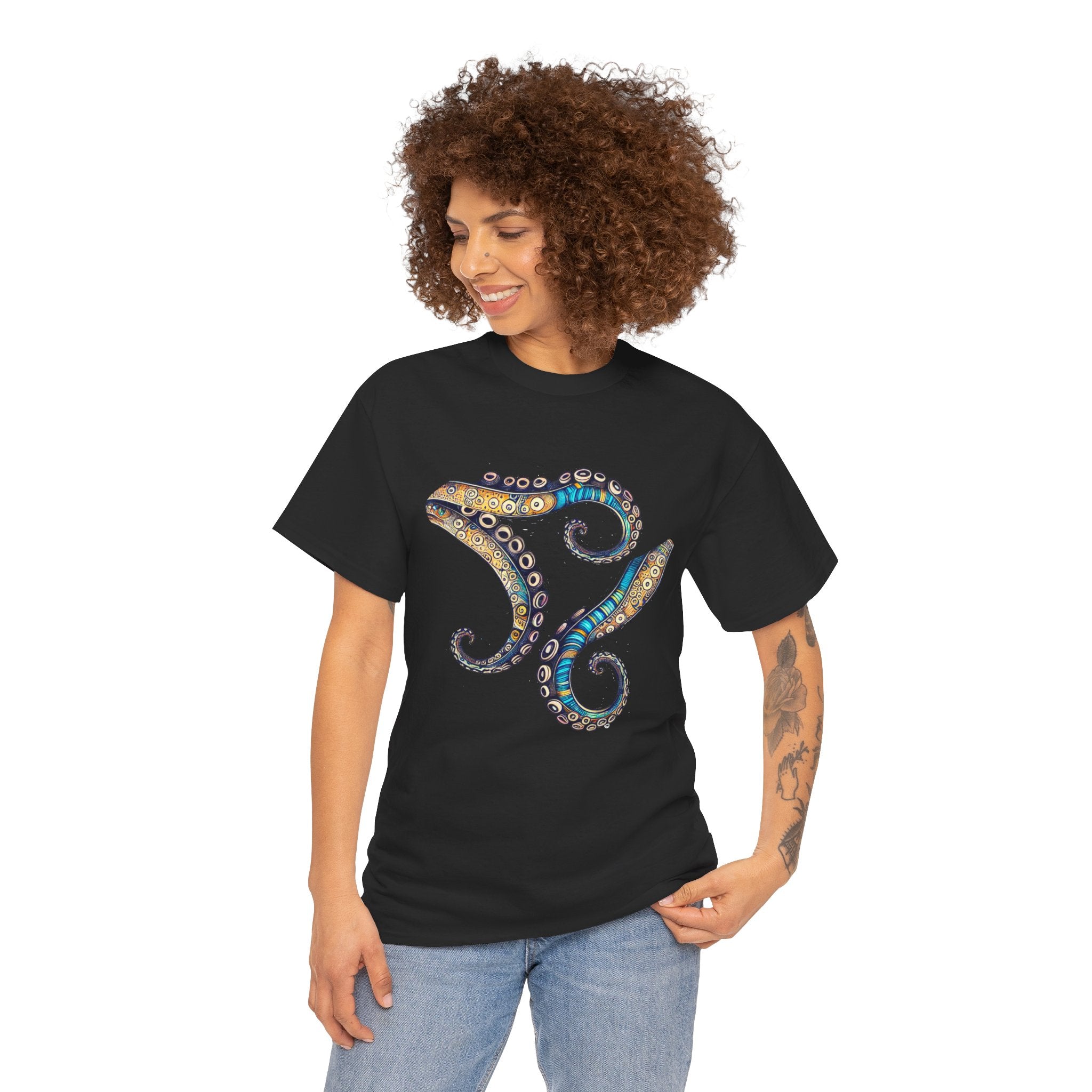 Octopus Arms - Kryptonite T-Shirt | Kryptonite Black Unisex Tee, S-4XL