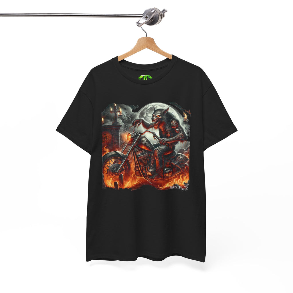 WareWolf Biker 4 - Kryptonite T-Shirt | Kryptonite Black Unisex Tee, S-4XL