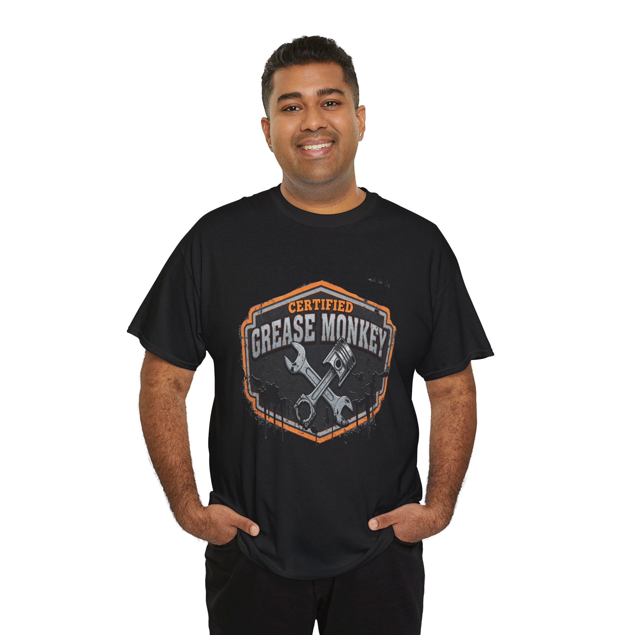 Certified Grease Monkey 4- Kryptonite T-Shirt | Kryptonite Black Unisex Tee, S-4XL