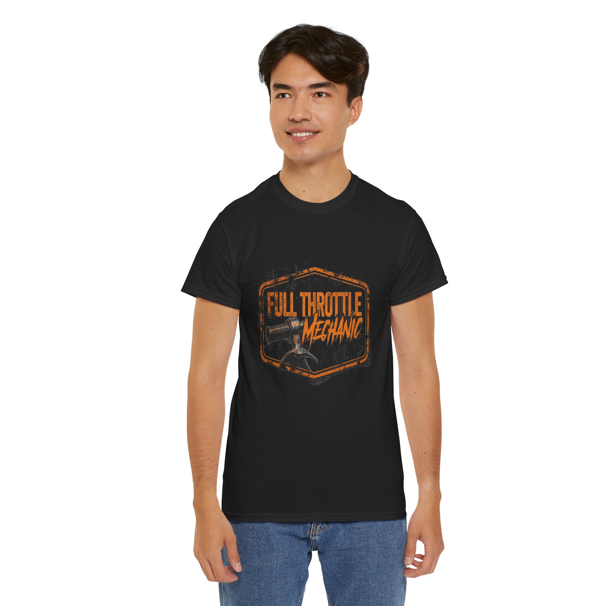 Full Throttle Mechanic - Kryptonite T-Shirt | Kryptonite Black Unisex Tee, S-4XL