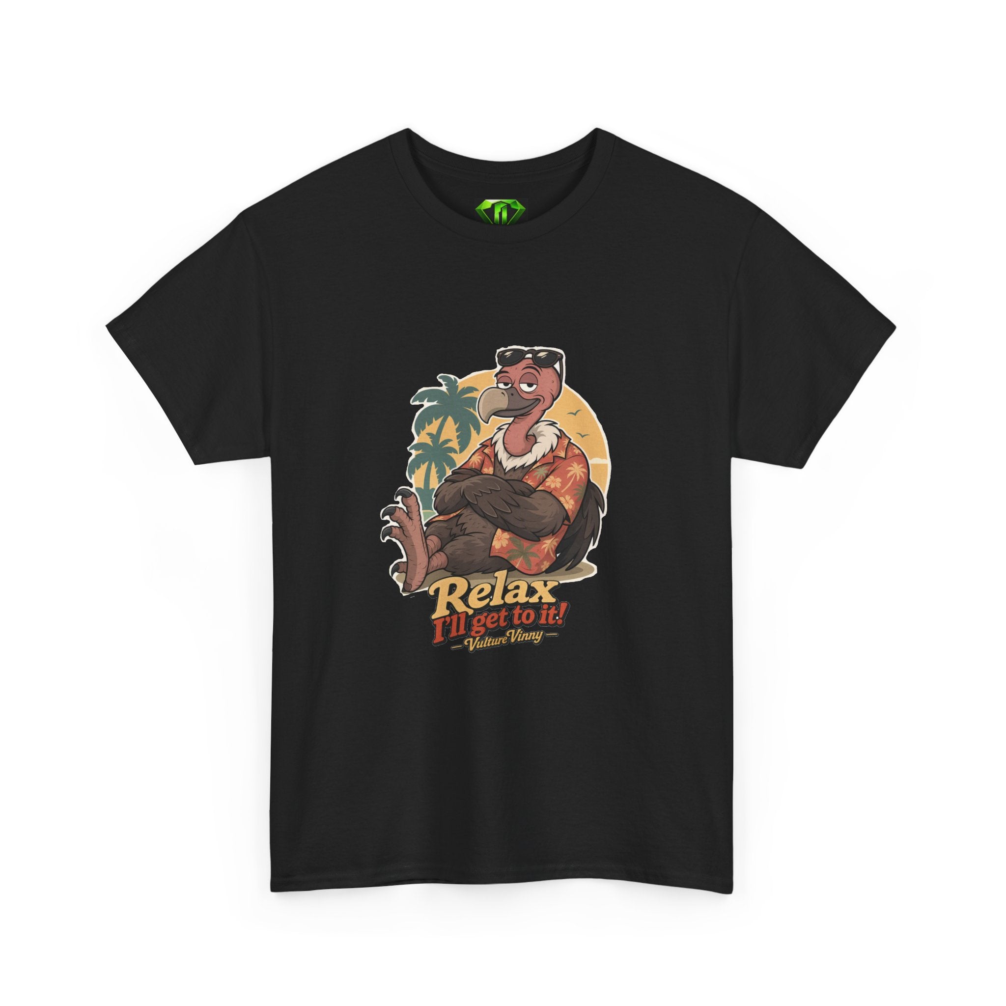 Vulture Vinny Relax I'll Get to it! - Kryptonite T-Shirt | Kryptonite Black Unisex Tee, S-4XL