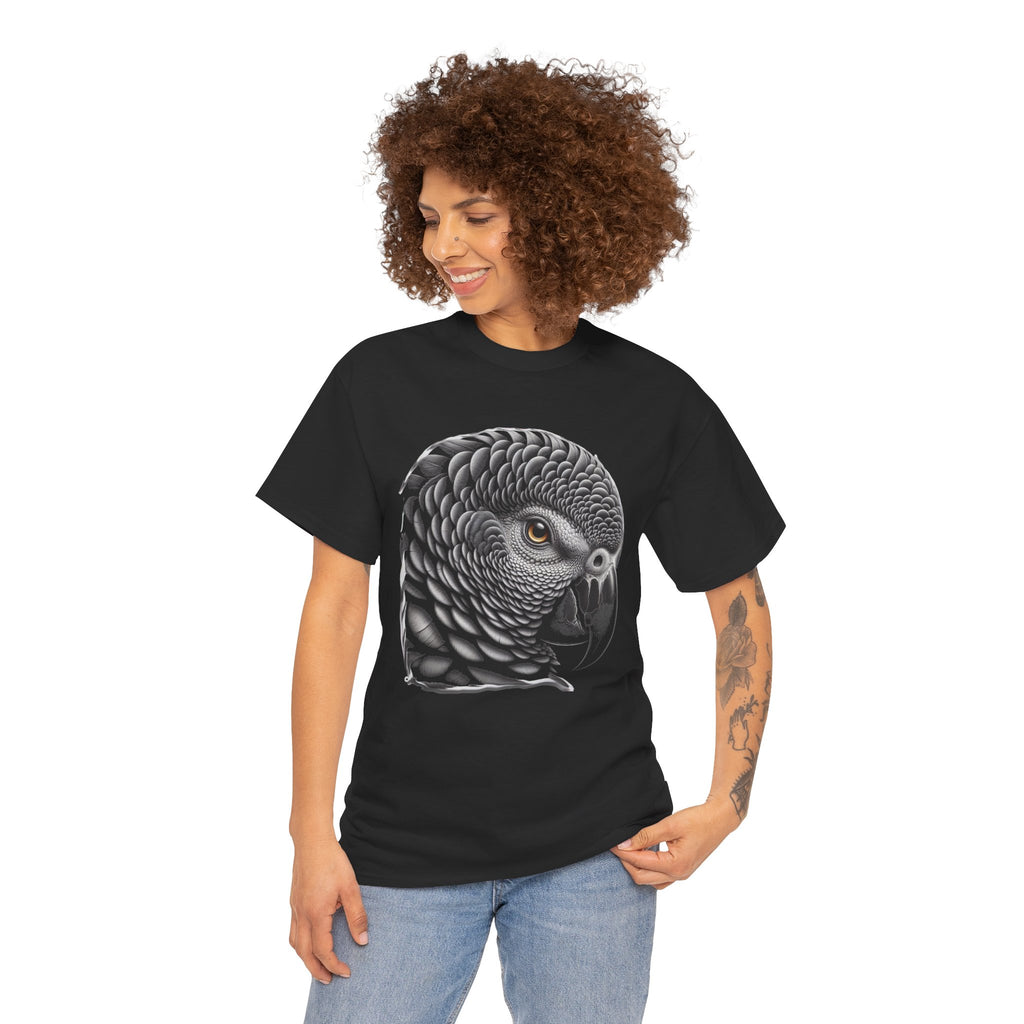 Rox Ann our African Grey - Kryptonite T-Shirt | Kryptonite Black Unisex Tee, S-4XL