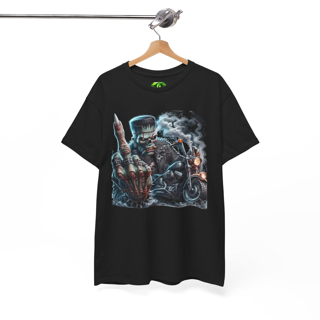 FrankBikerFinger2 -  Kryptonite T-Shirt | Kryptonite Black Unisex Tee, S-4XL