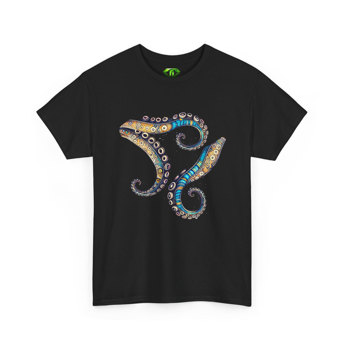 Octopus Arms - Kryptonite T-Shirt | Kryptonite Black Unisex Tee, S-4XL