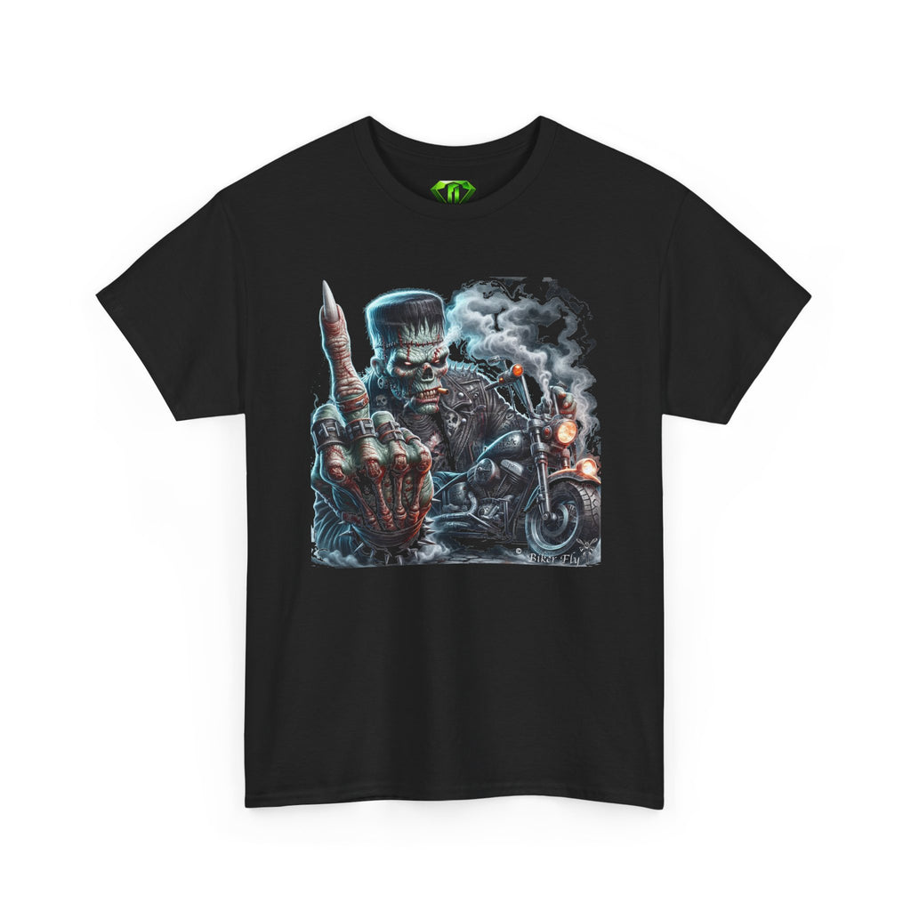 FrankBikerFinger2 -  Kryptonite T-Shirt | Kryptonite Black Unisex Tee, S-4XL