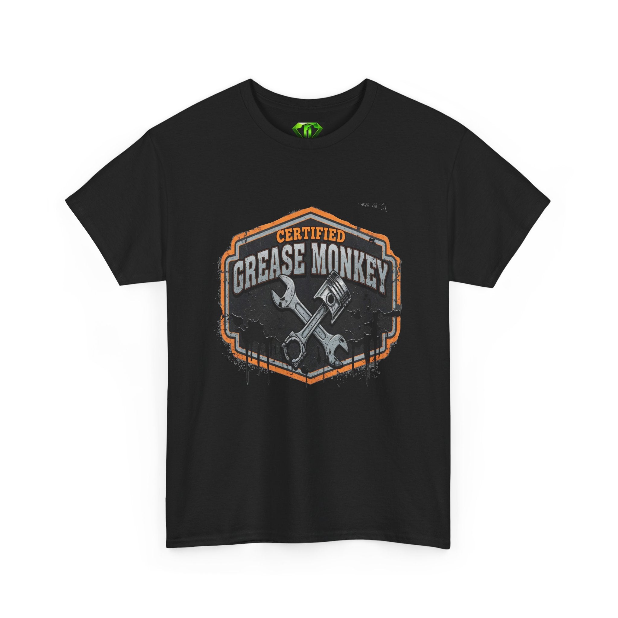 Certified Grease Monkey 4- Kryptonite T-Shirt | Kryptonite Black Unisex Tee, S-4XL