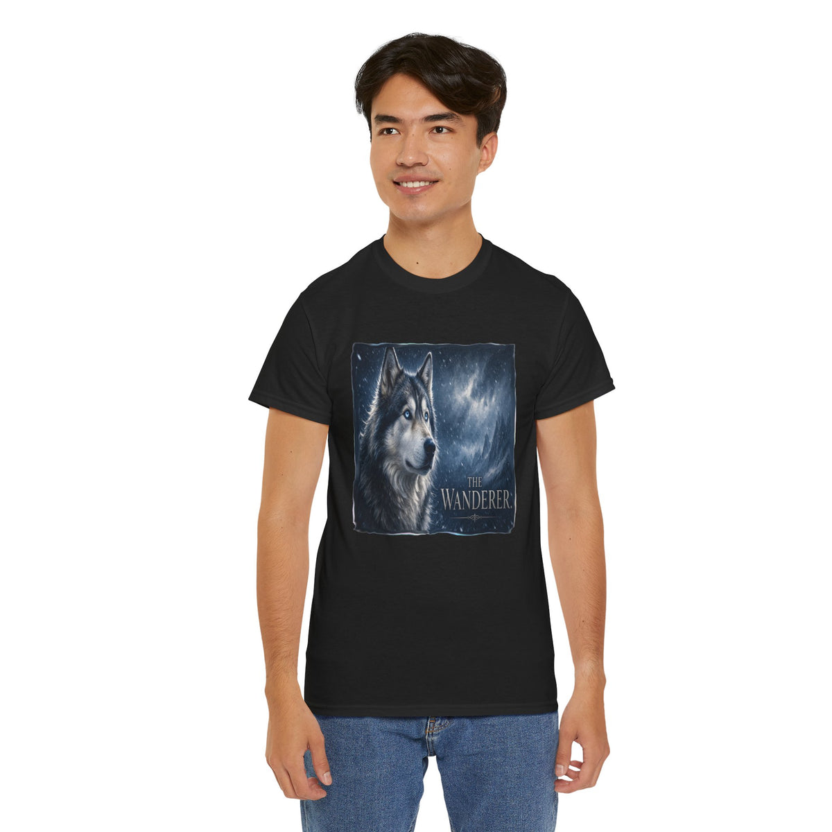 The Wanderer Husky  - Kryptonite T-Shirt | Kryptonite Black Unisex Tee, S-4XL