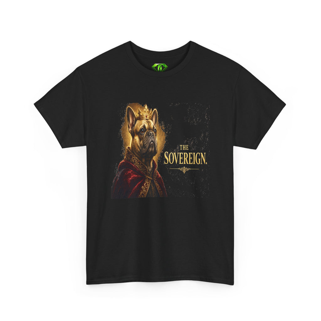 The Sovereign French Bulldog  - Kryptonite T-Shirt | Kryptonite Black Unisex Tee, S-4XL