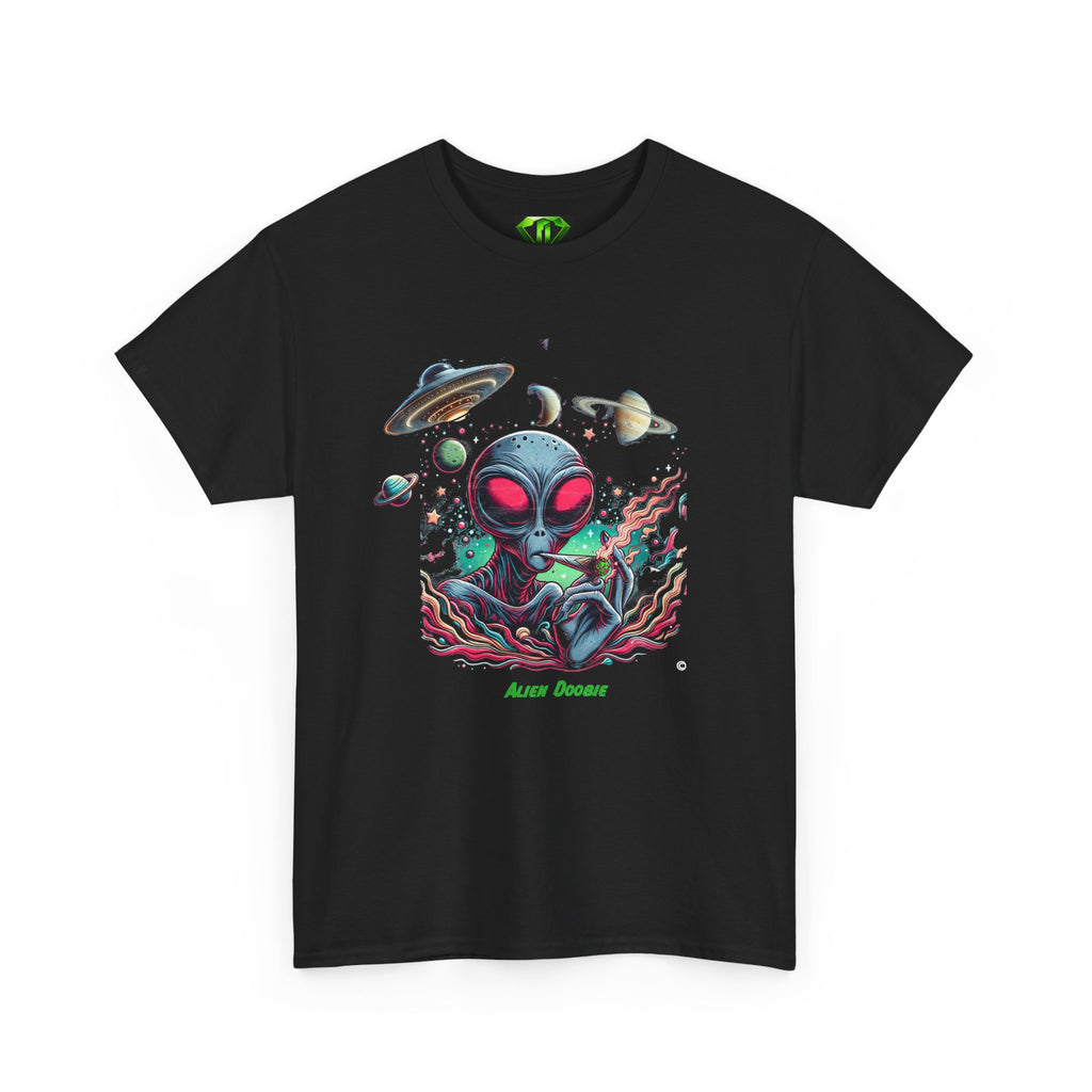 Alien Doobie.  - Kryptonite T-Shirt | Kryptonite Black Unisex Tee, S-4XL