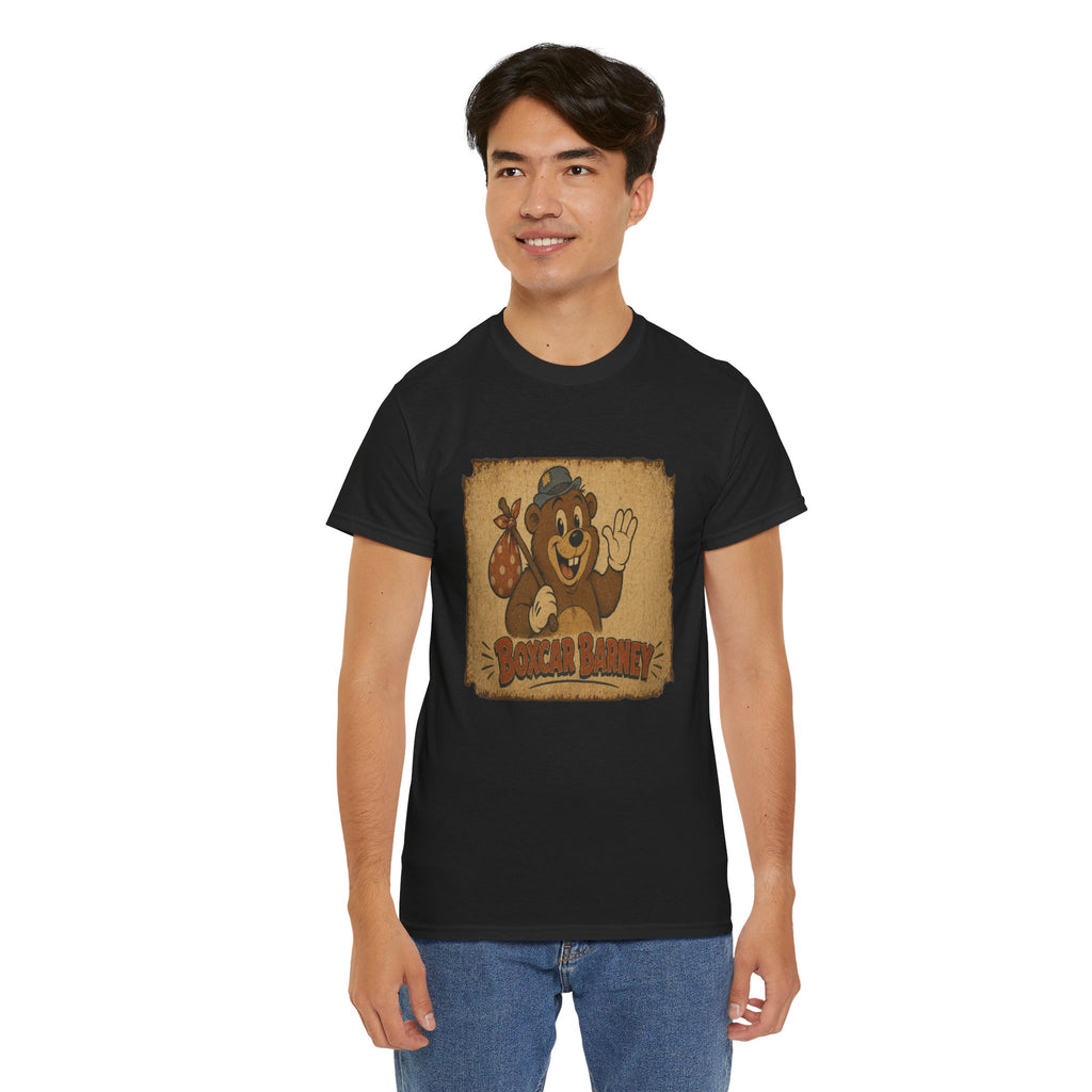 Boxcar Barney Tin - Kryptonite T-Shirt | Kryptonite Black Unisex Tee, S-4XL