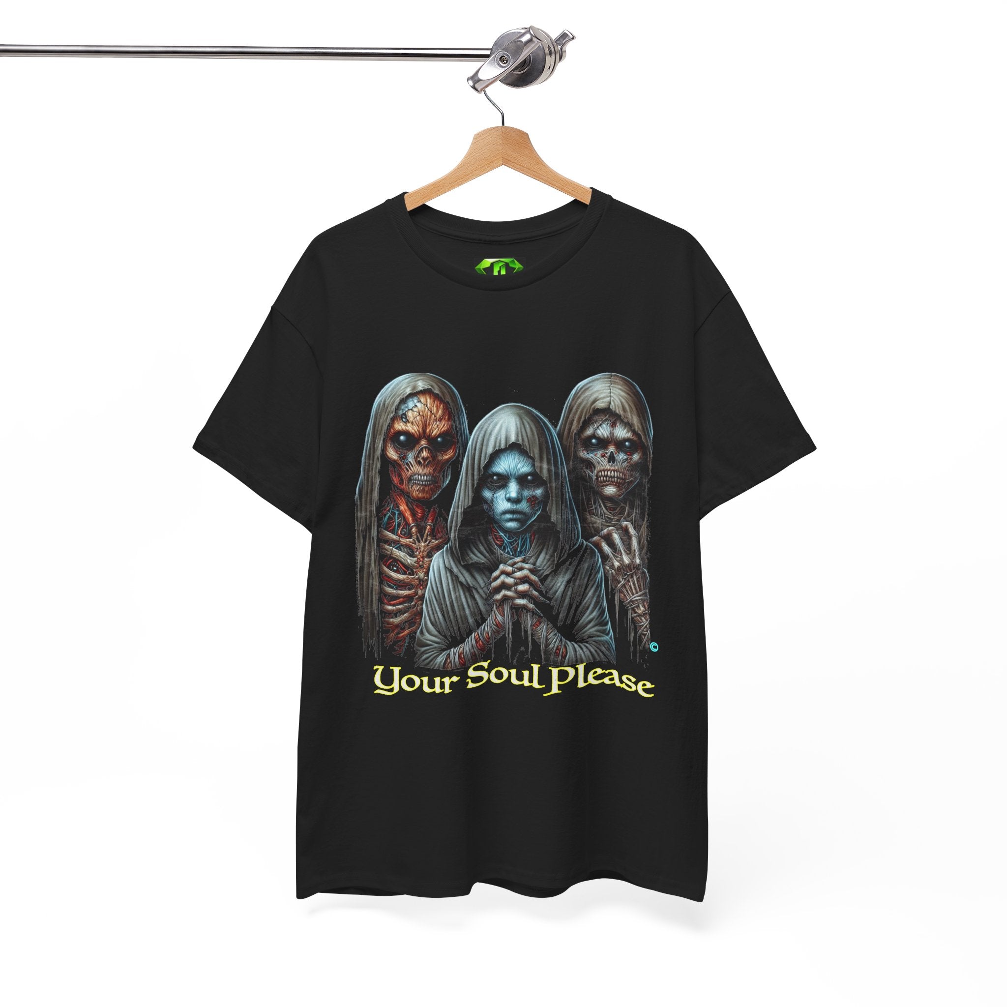 Your Soul Please — Horror Gothic T-Shirt Kryptonite T-Shirts | Black Unisex