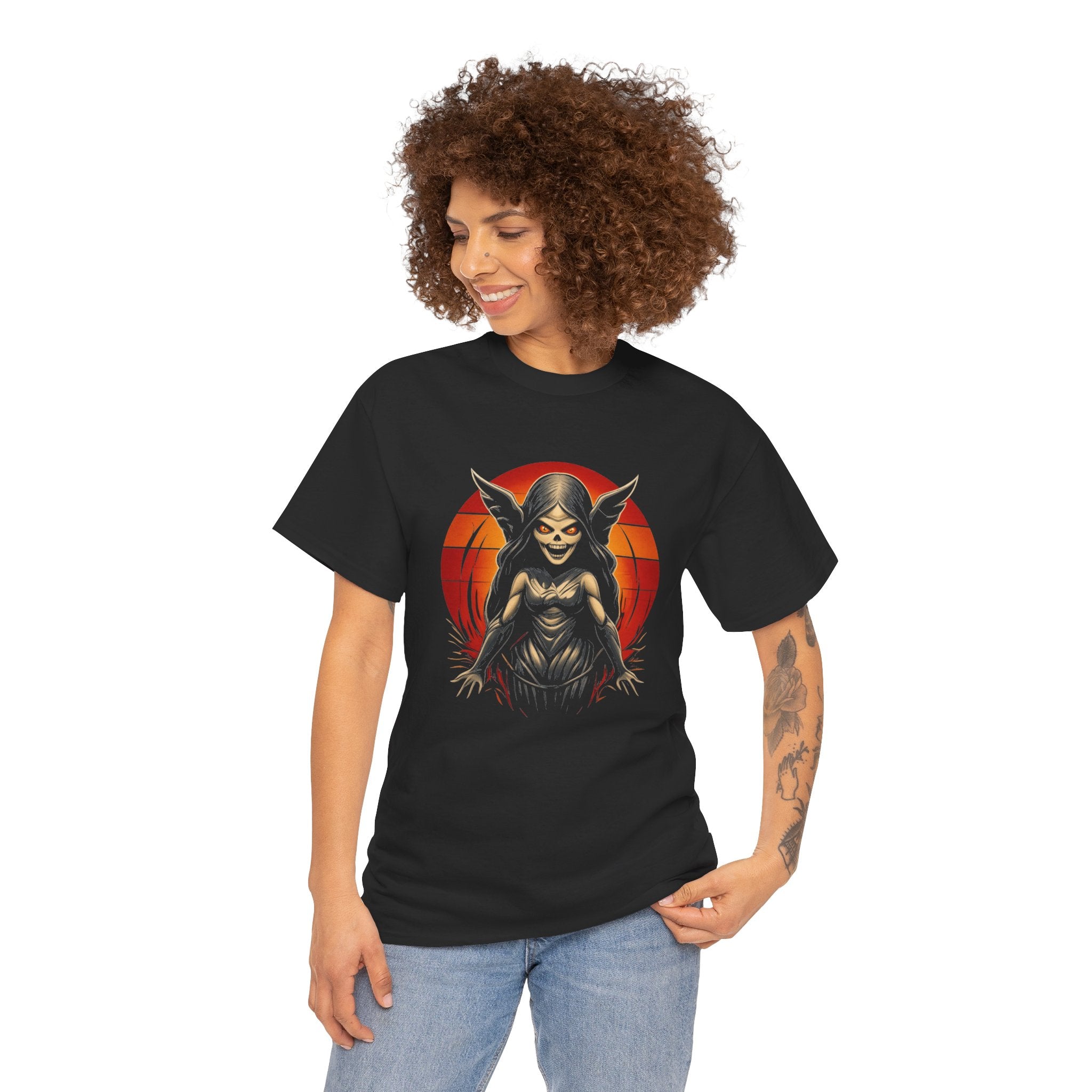 Evil Goth Girl -  Kryptonite T-shirts - Haunted Harvest — Original Halloween Collection - Unisex T-shirts