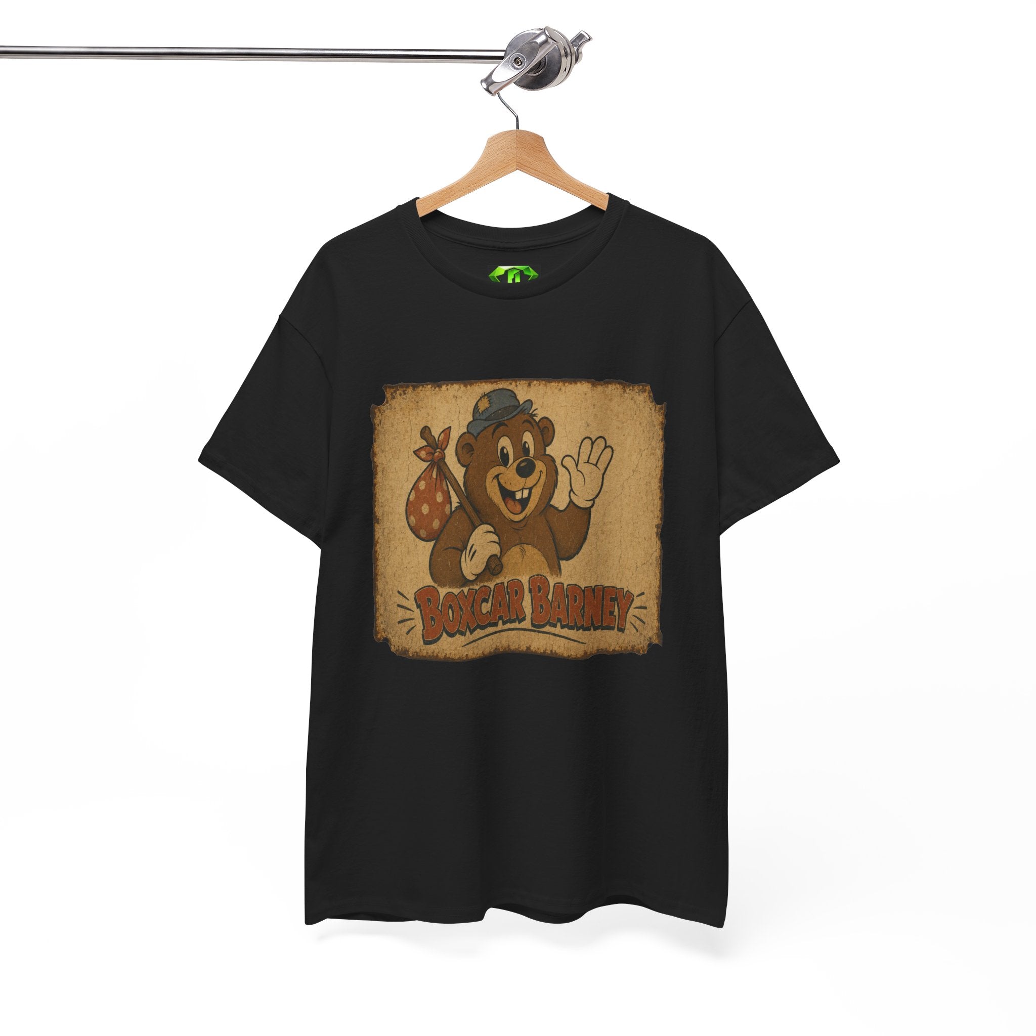 Boxcar Barney Tin - Kryptonite T-Shirt | Kryptonite Black Unisex Tee, S-4XL