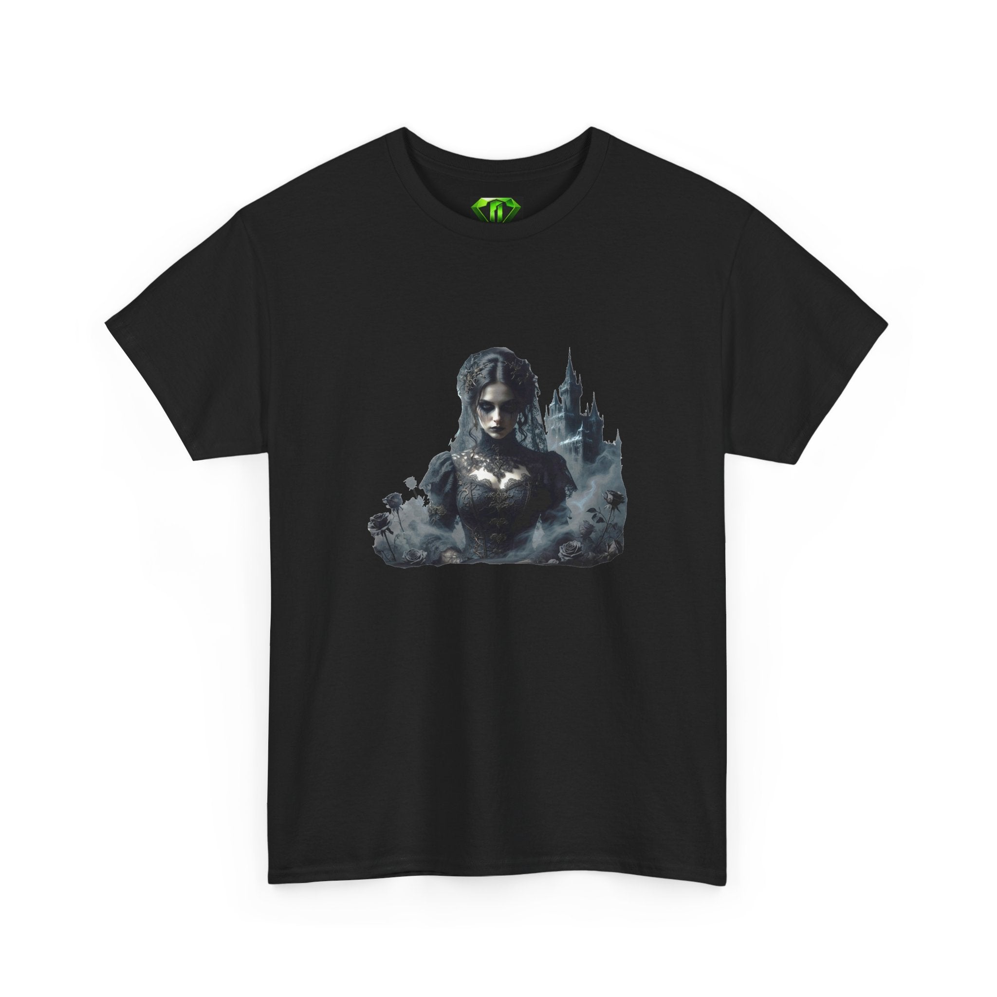 Lady Gothic Short Sleev T-Shirt | Black Unisex, Cotton, Small-4XL