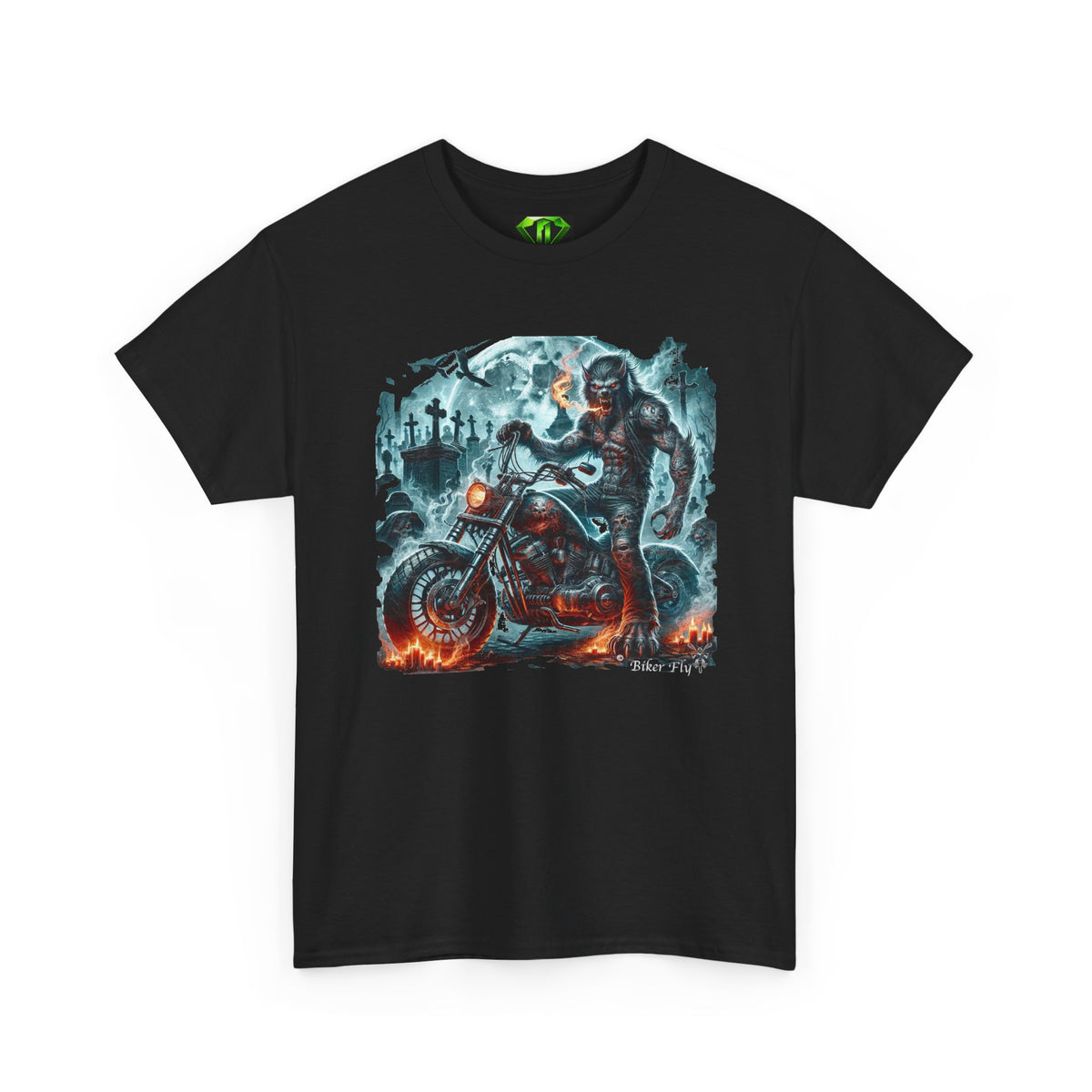 WereWolfBiker2 - Kryptonite T-Shirt | Kryptonite Black Unisex Tee, S-4XL