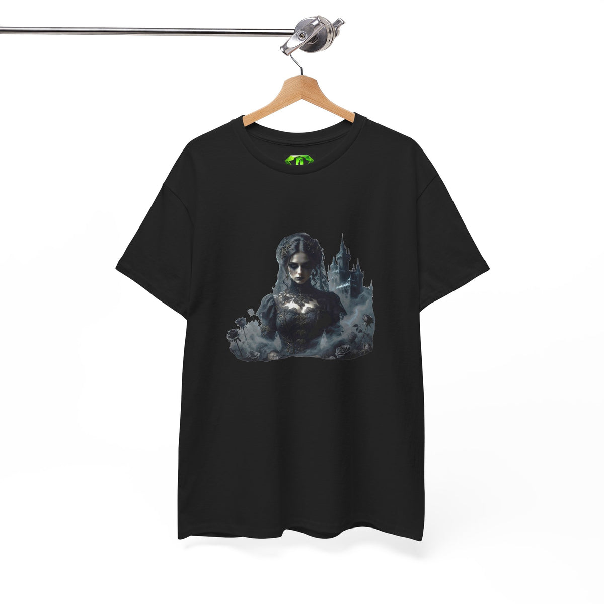 Lady Gothic Short Sleev T-Shirt | Black Unisex, Cotton, Small-4XL